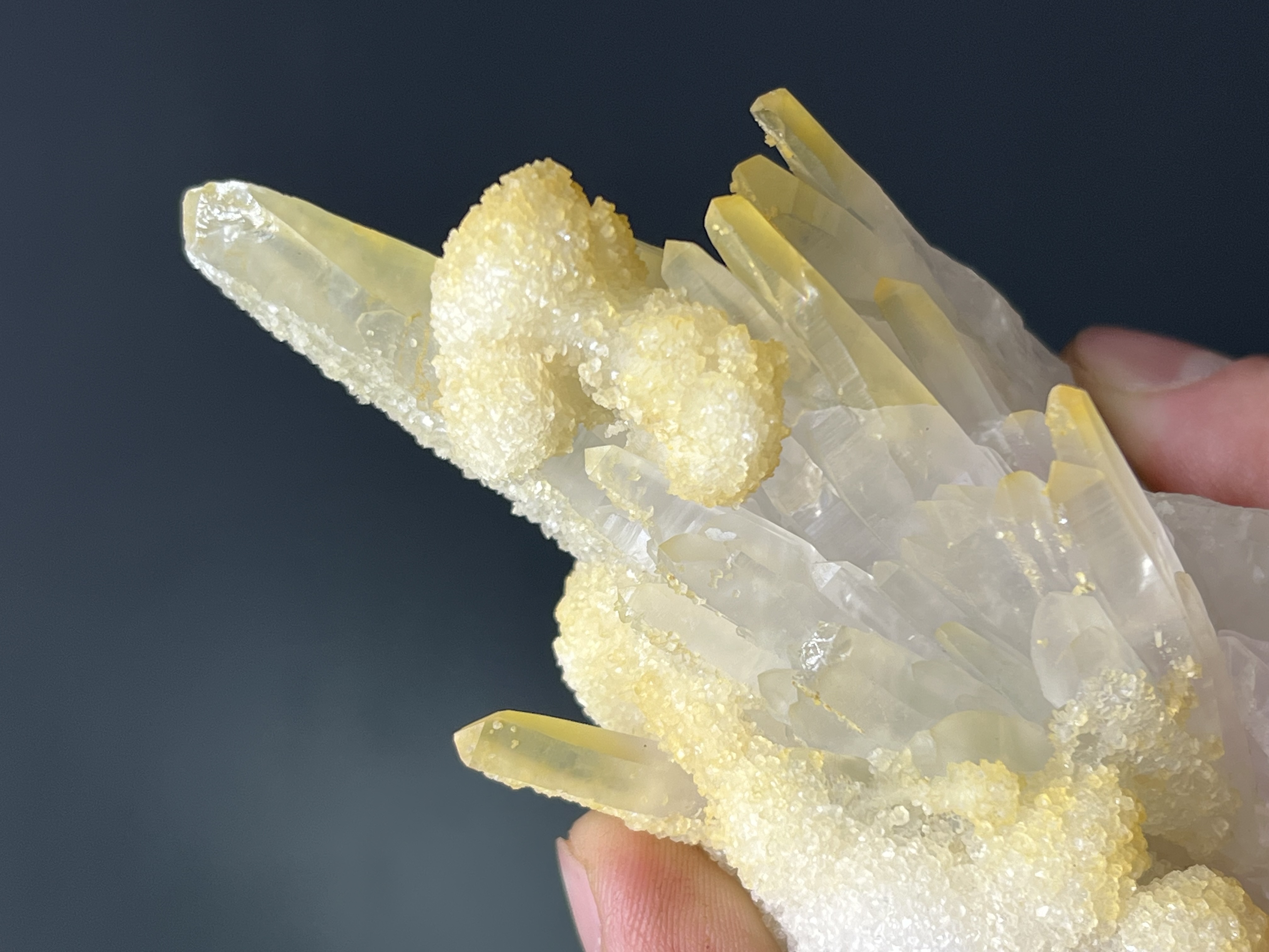 Yellow Calcite With Quartz