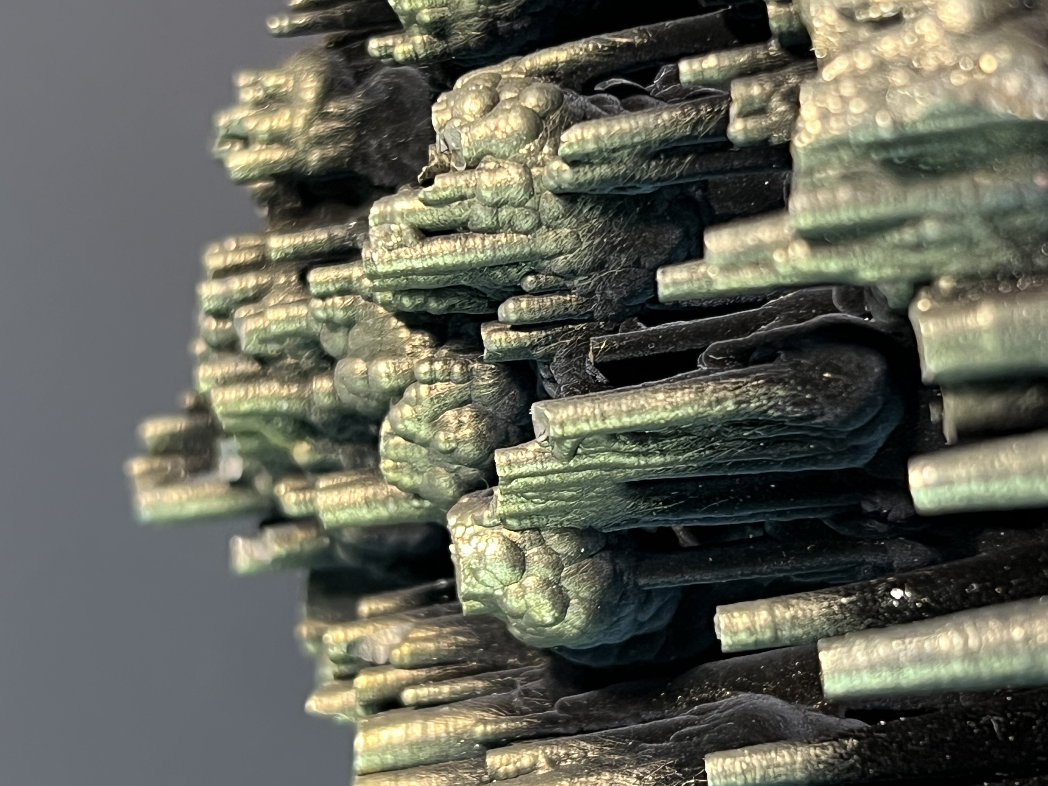 Museum Quality! Very Showy Golden Color Stalactite Goethite 