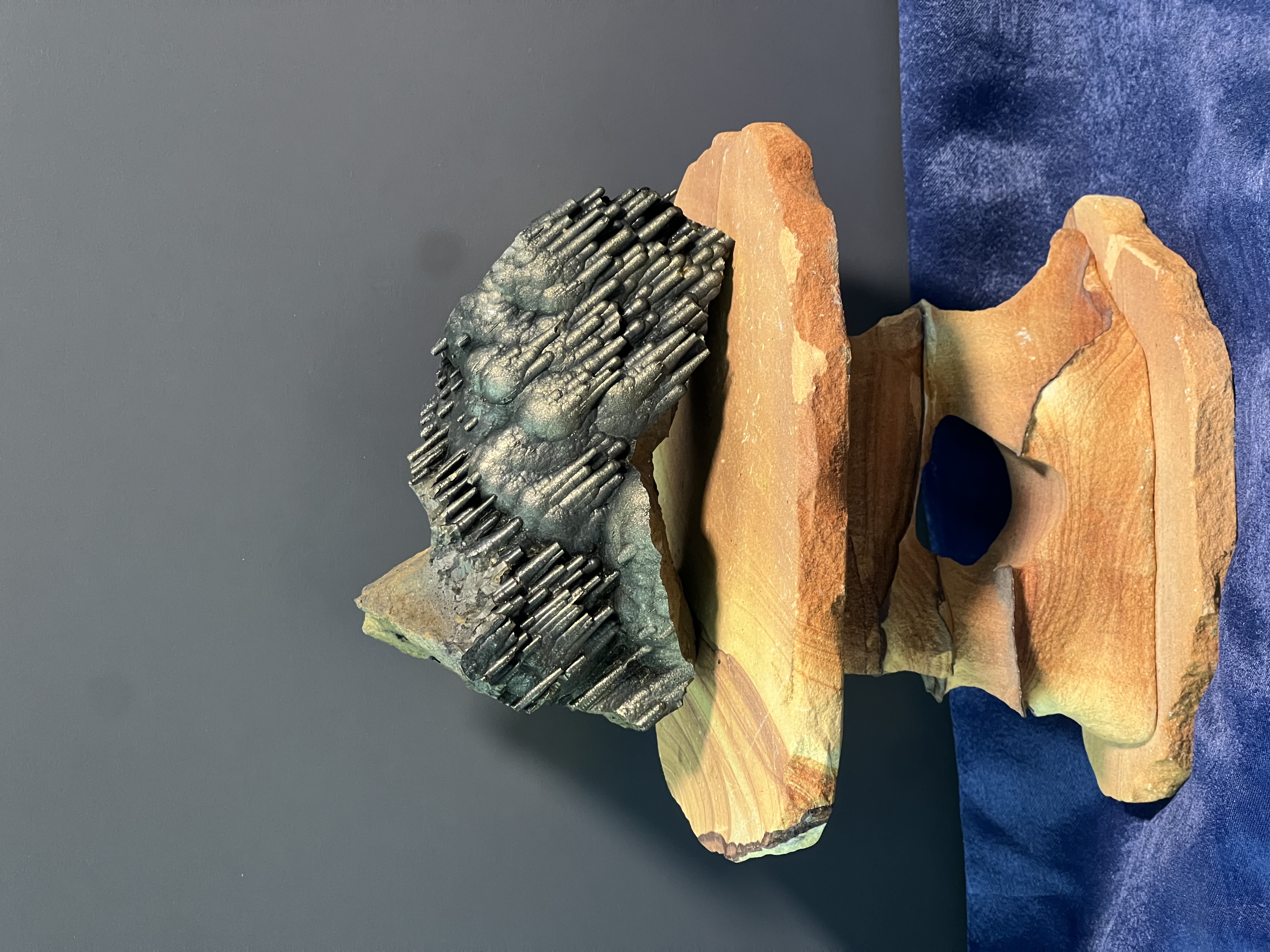 Museum Quality, Very Special Golden Color Stalactite Goethite 