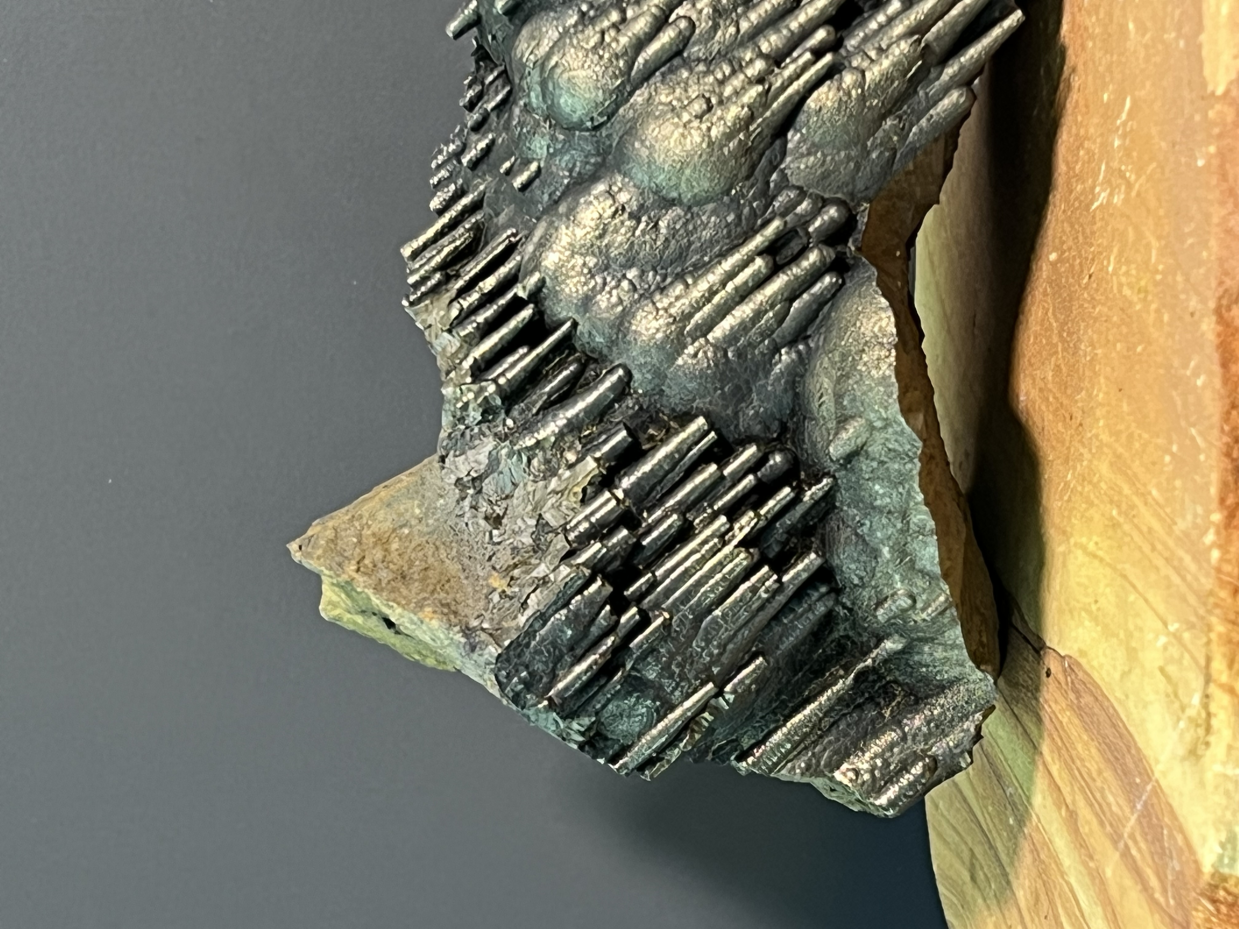 Museum Quality, Very Special Golden Color Stalactite Goethite 