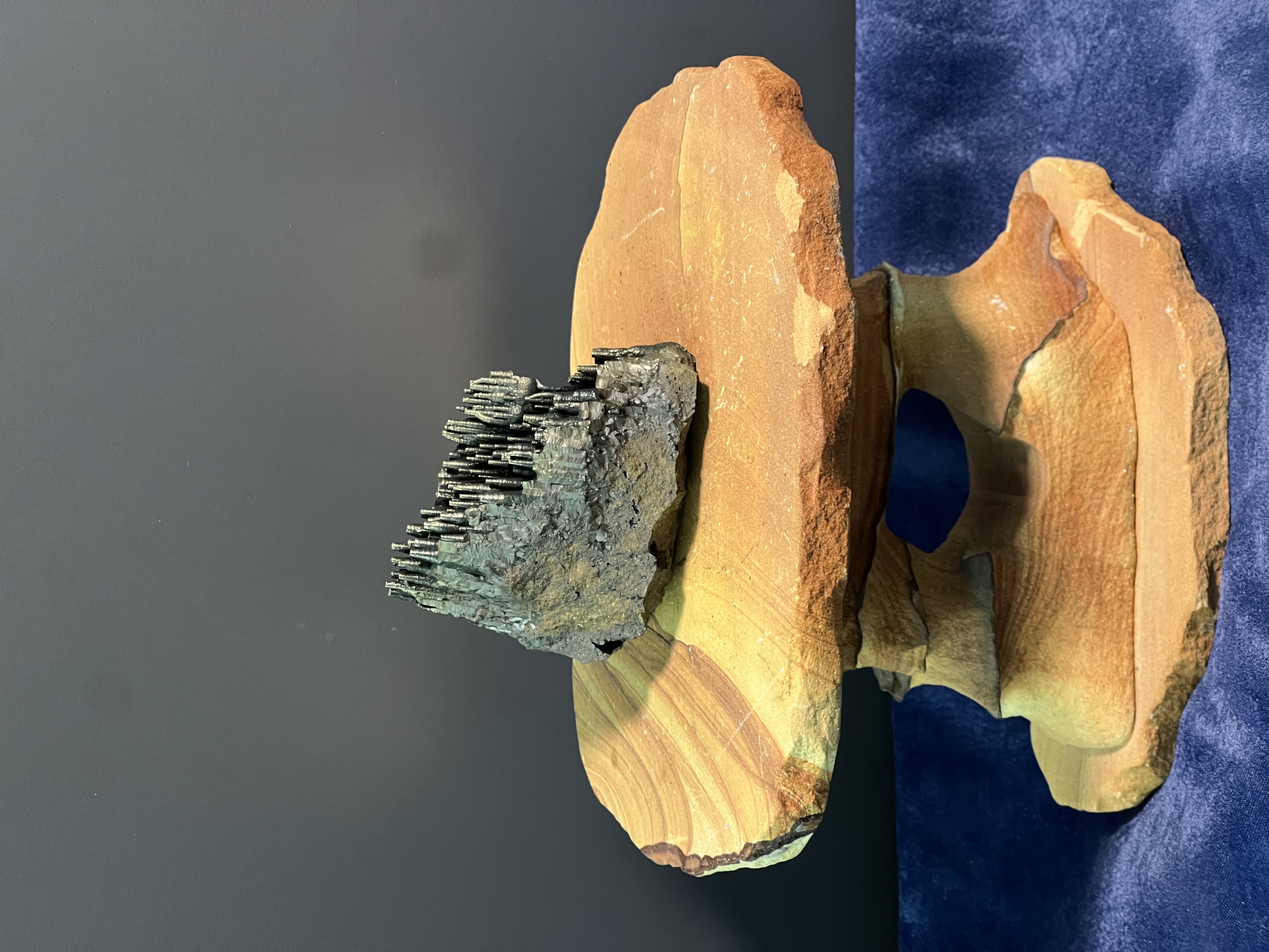 Museum Quality! Special Golden Color Stalactite Goethite 