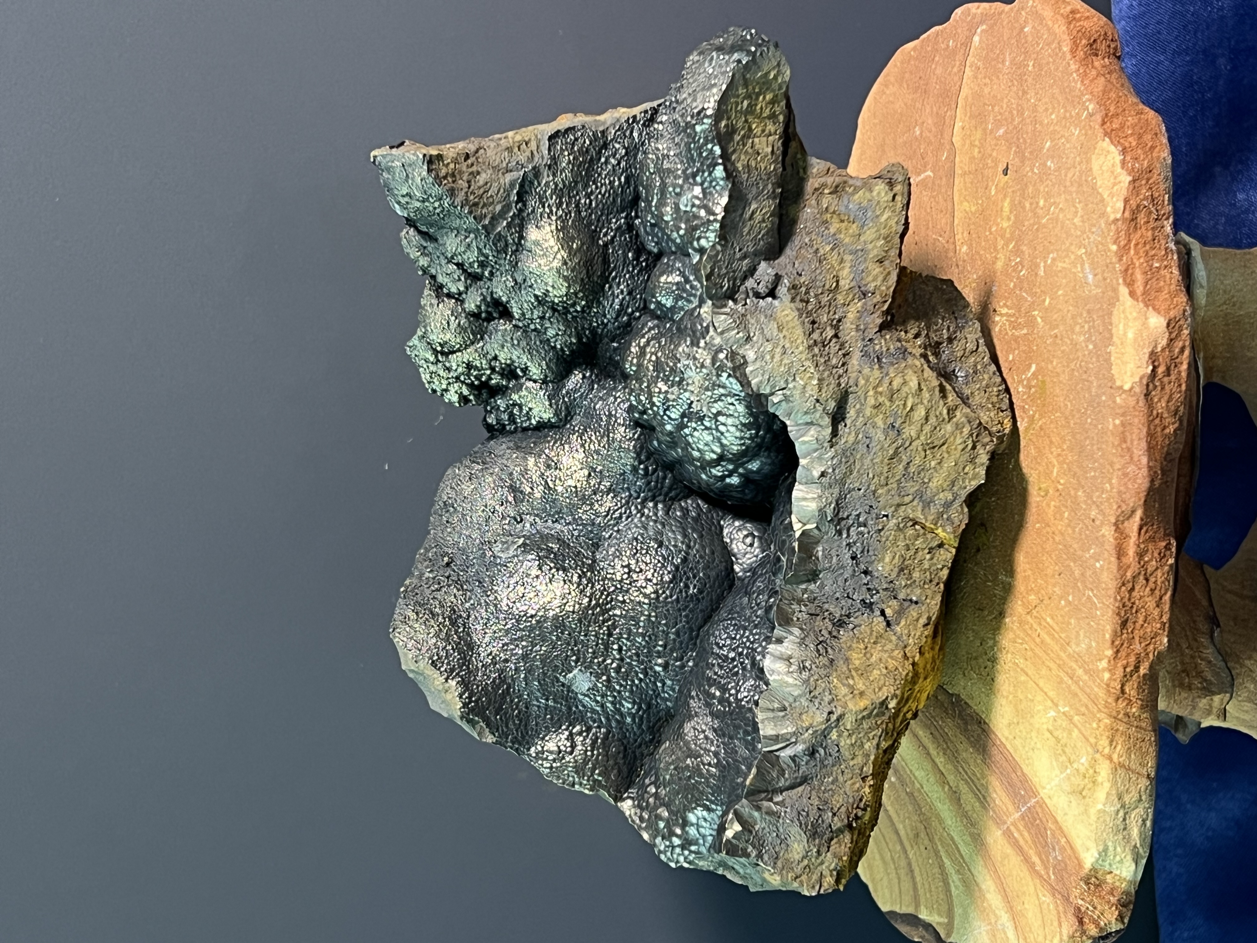 Museum Quality! Special Golden Color Botryoidal Goethite 