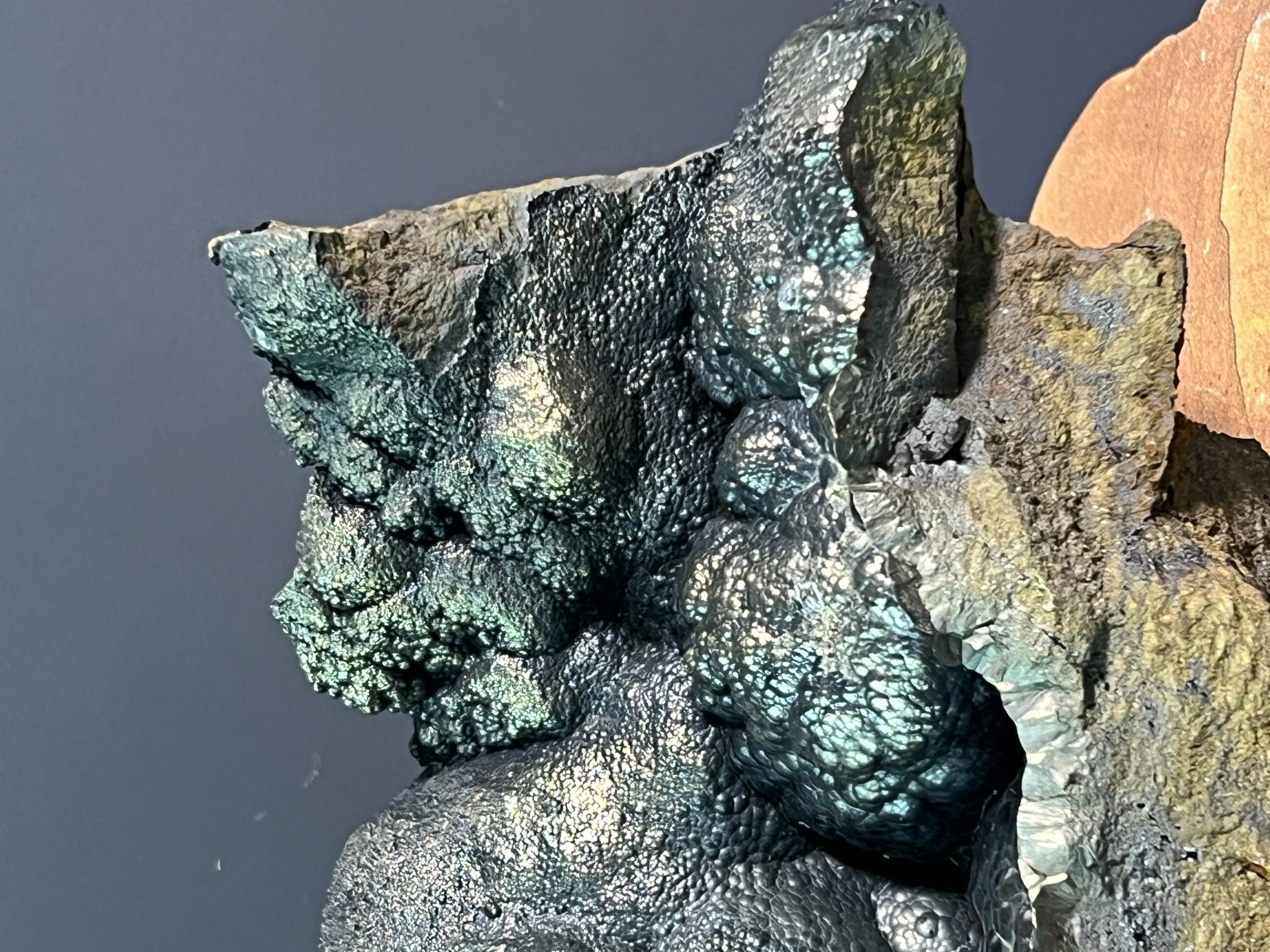 Museum Quality! Special Golden Color Botryoidal Goethite 