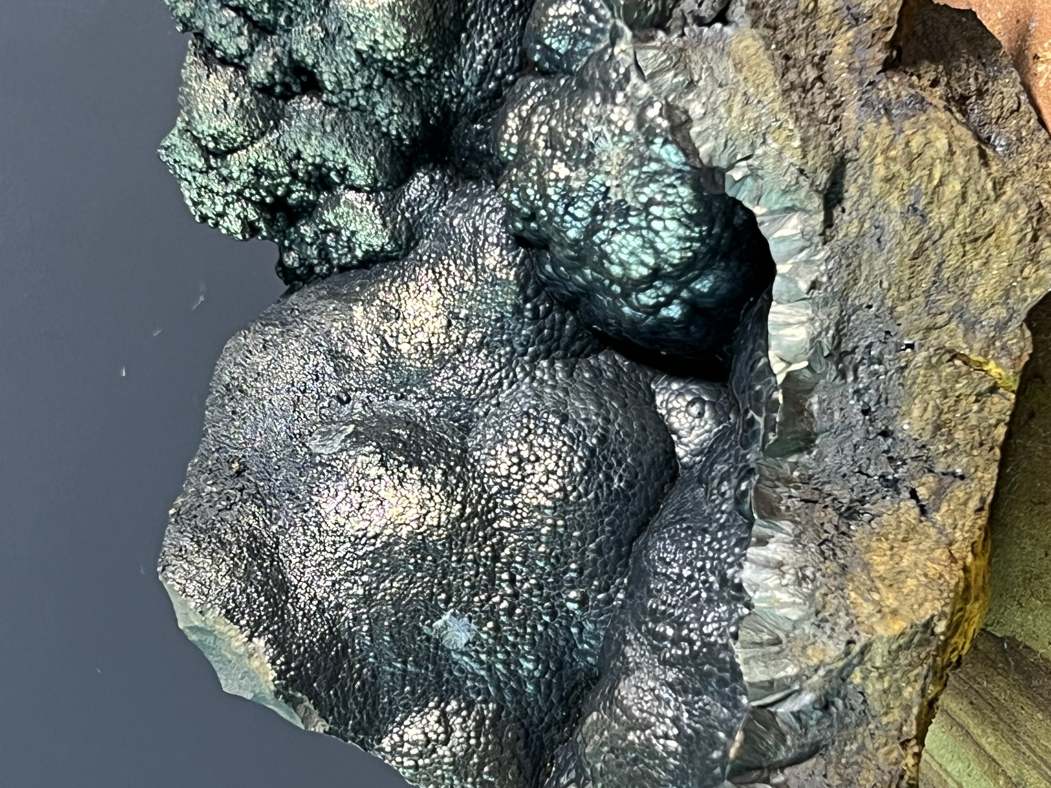 Museum Quality! Special Golden Color Botryoidal Goethite 