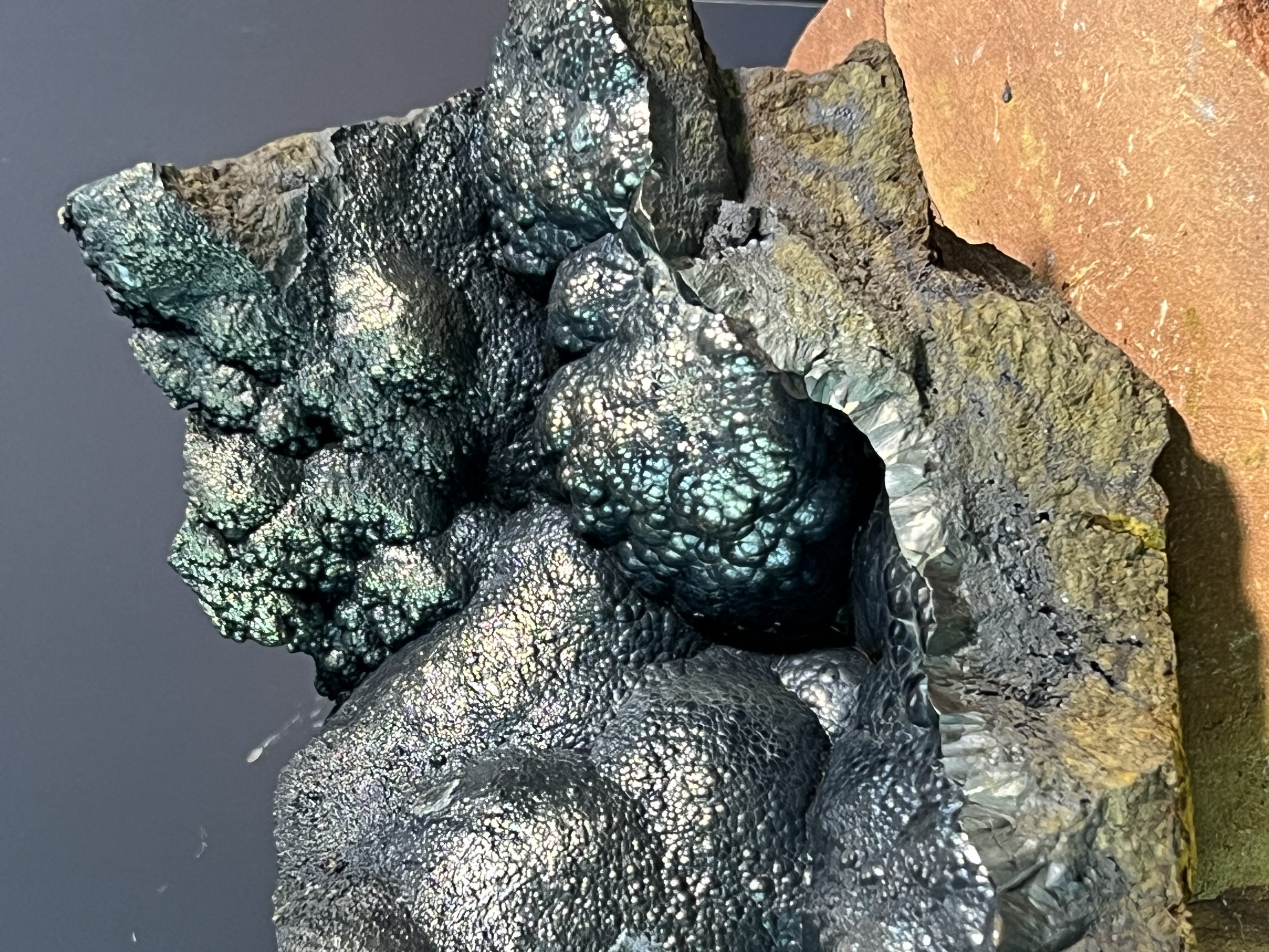 Museum Quality! Special Golden Color Botryoidal Goethite 