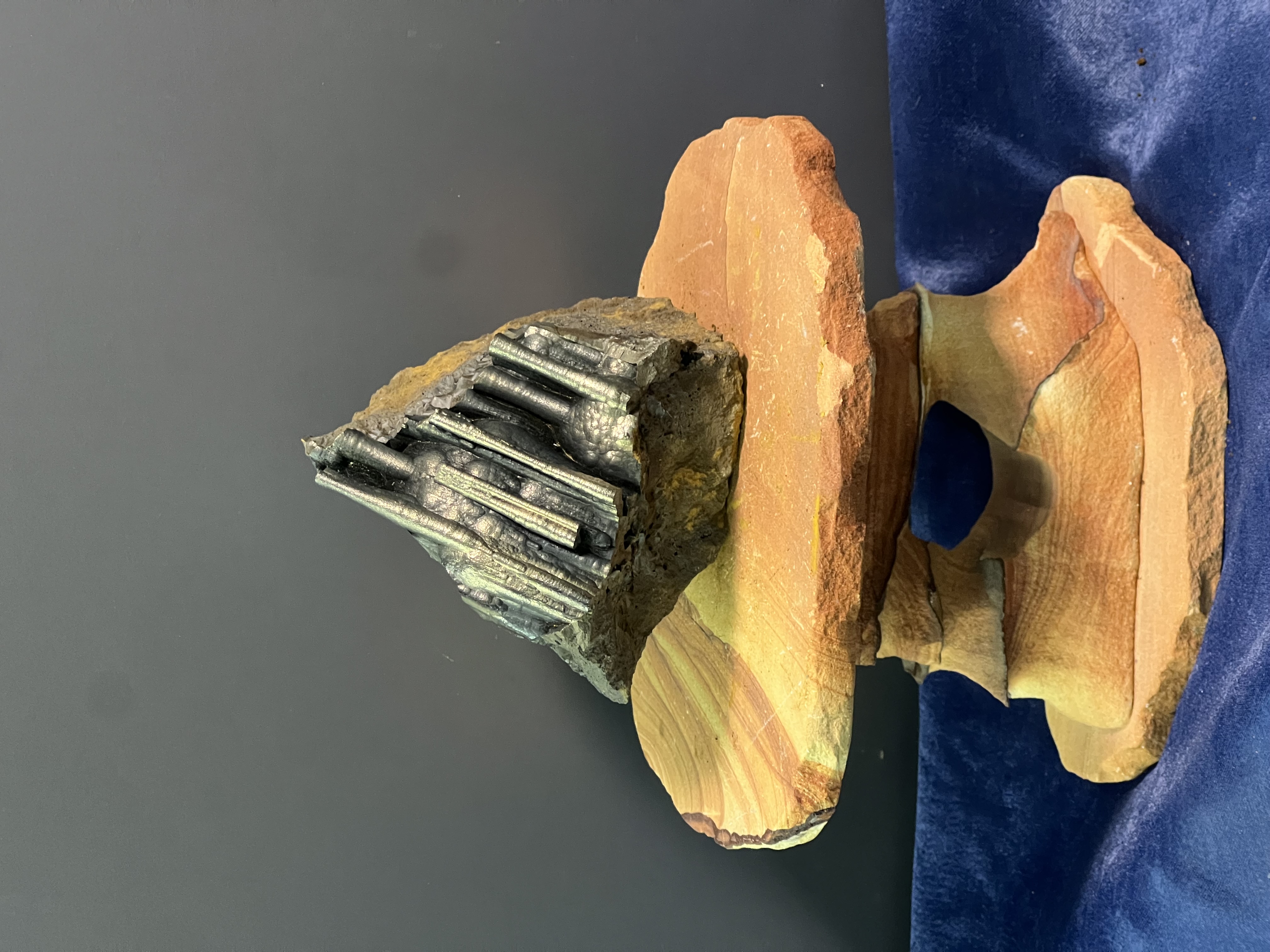 Museum Quality Very Rare Golden Color Stalactite Goethite 