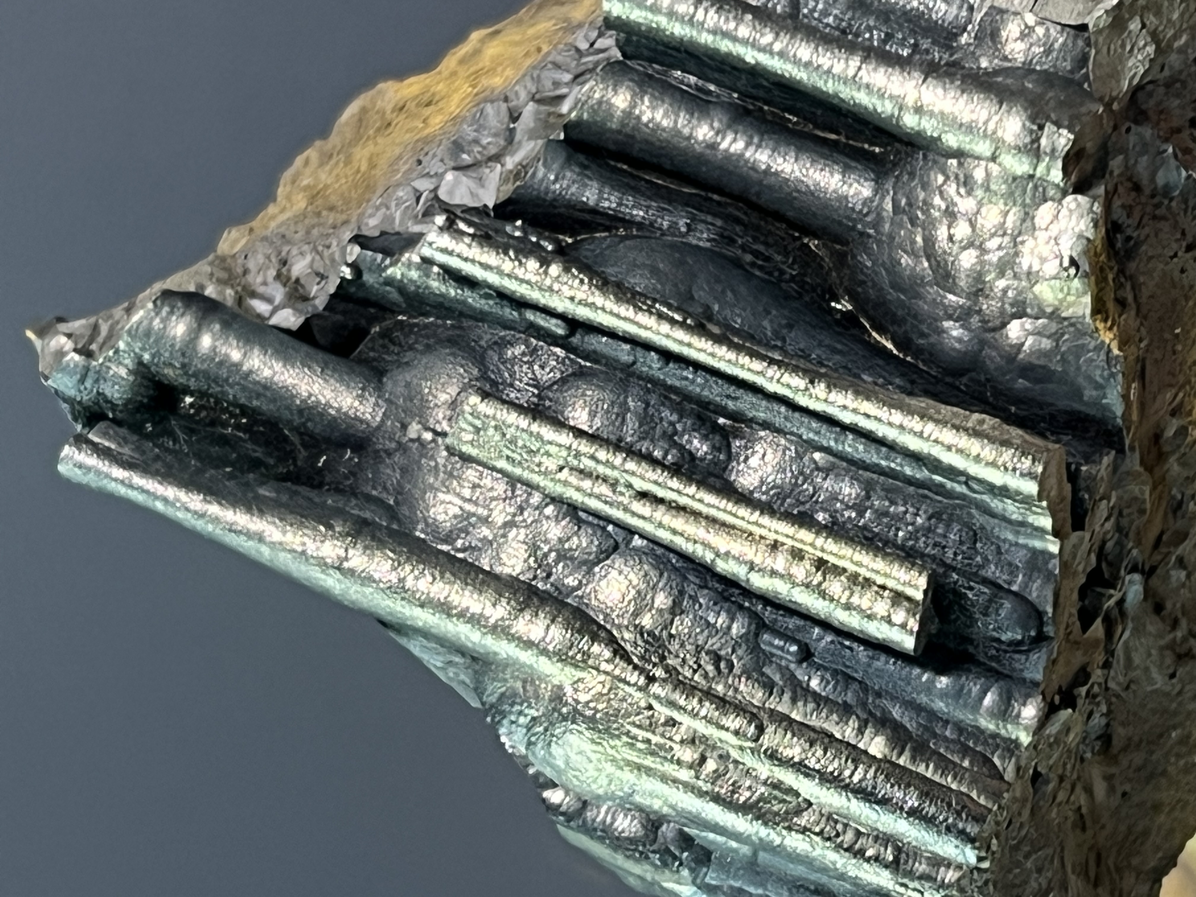 Museum Quality Very Rare Golden Color Stalactite Goethite 