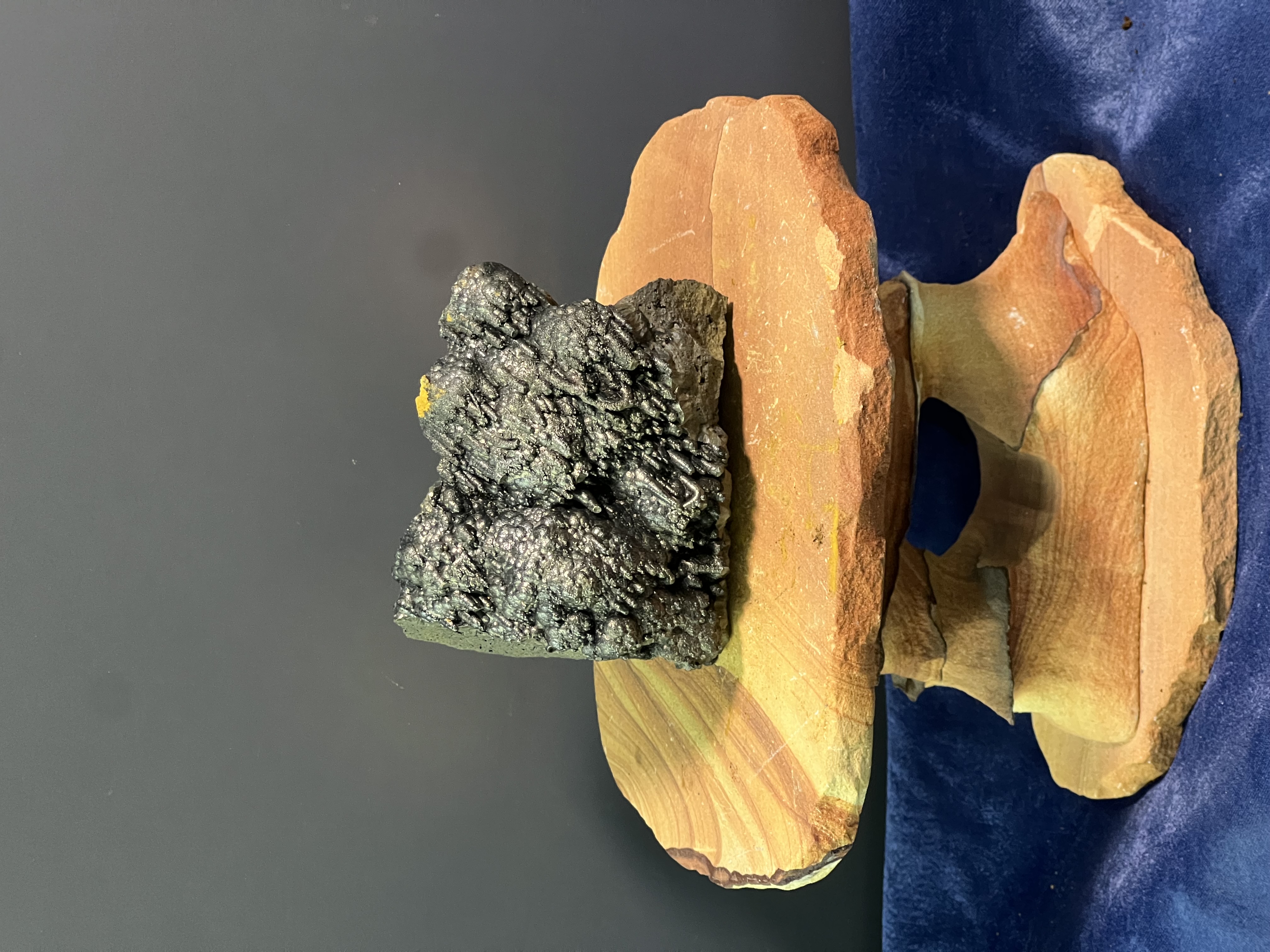 Museum Quality Stalactite And Botryoidal Formation Golden Color Goethite