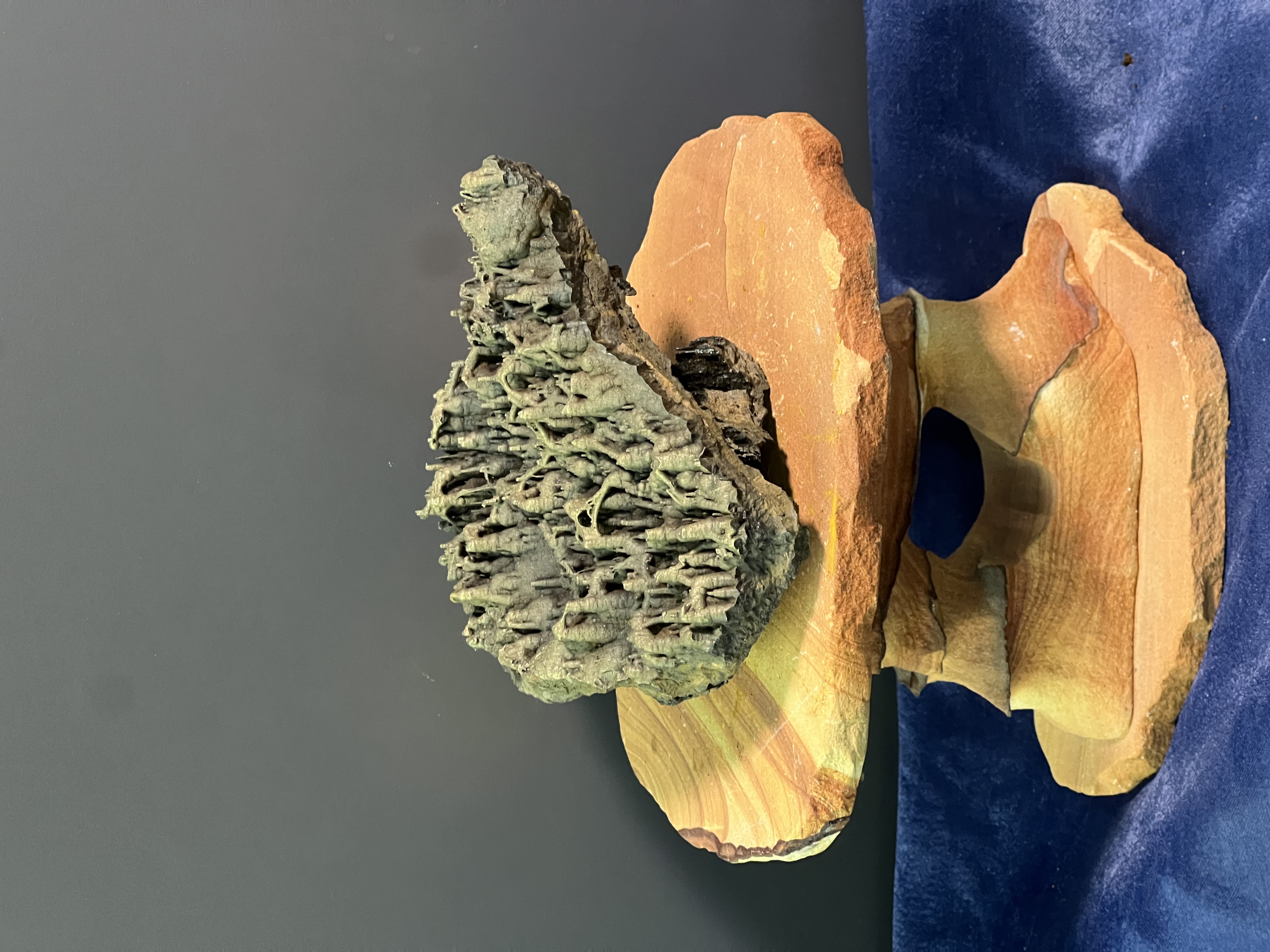 Museum Quality Special Formation Golden Color Stalactite Bridges Goethite 