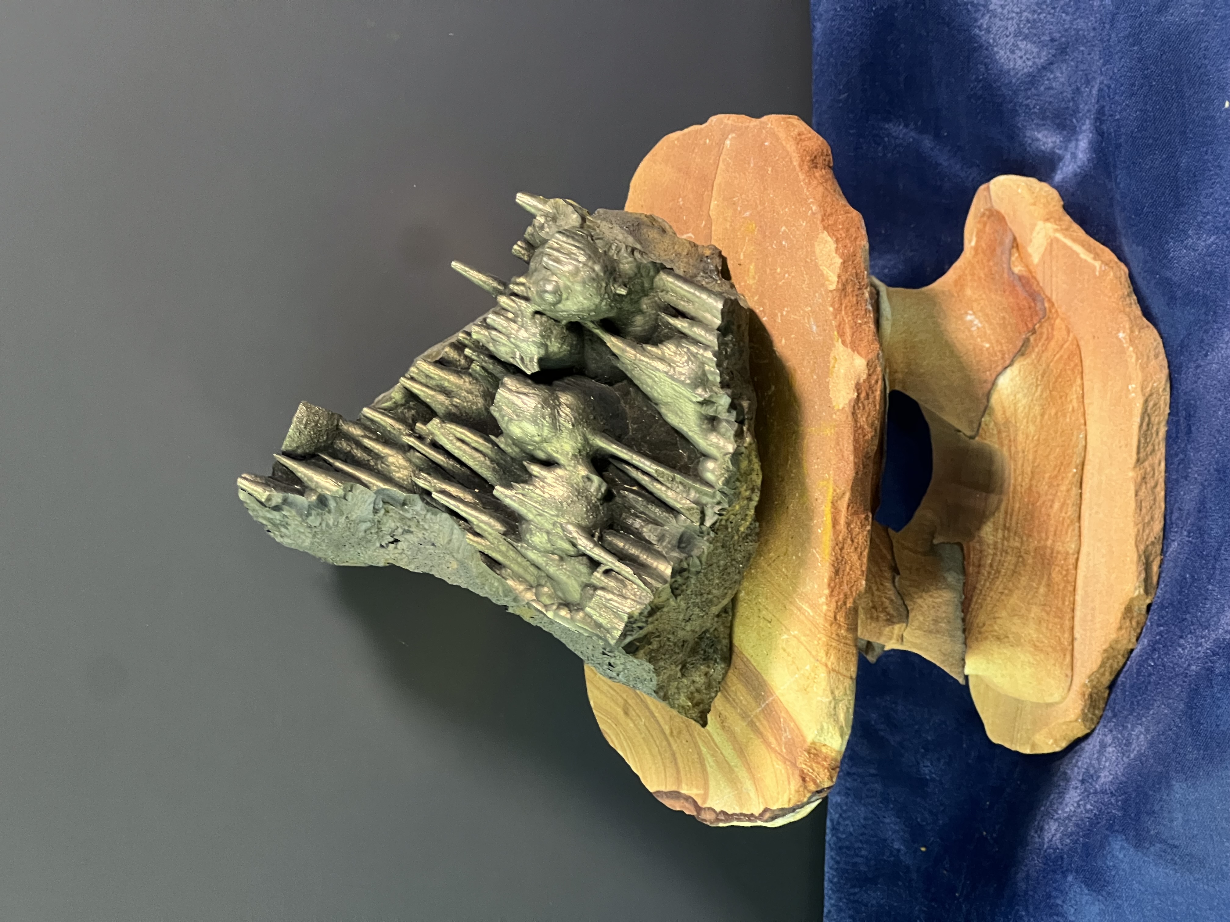 Very Showy Museum Quality Golden Color Stalactite Goethite 