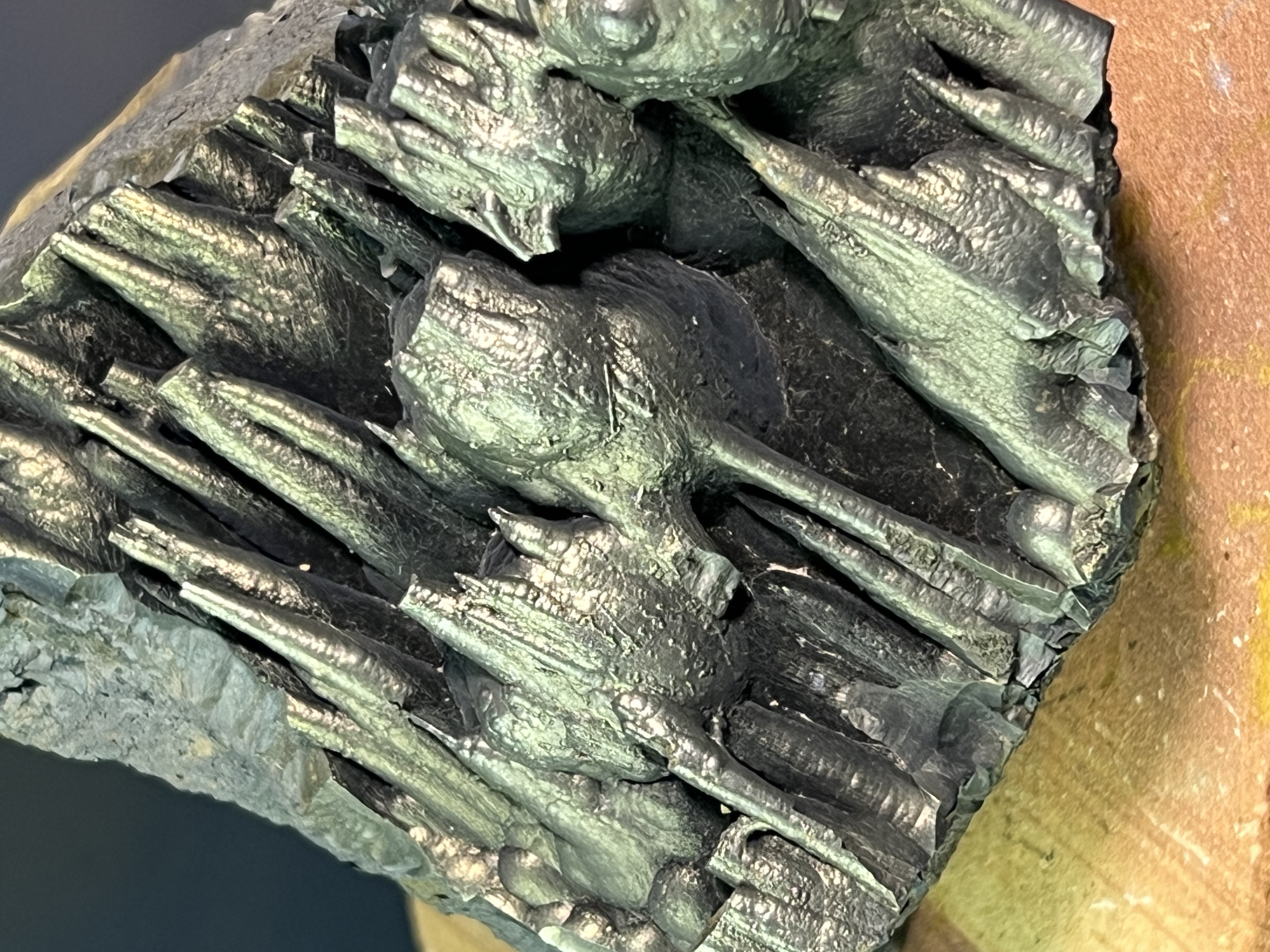 Very Showy Museum Quality Golden Color Stalactite Goethite 