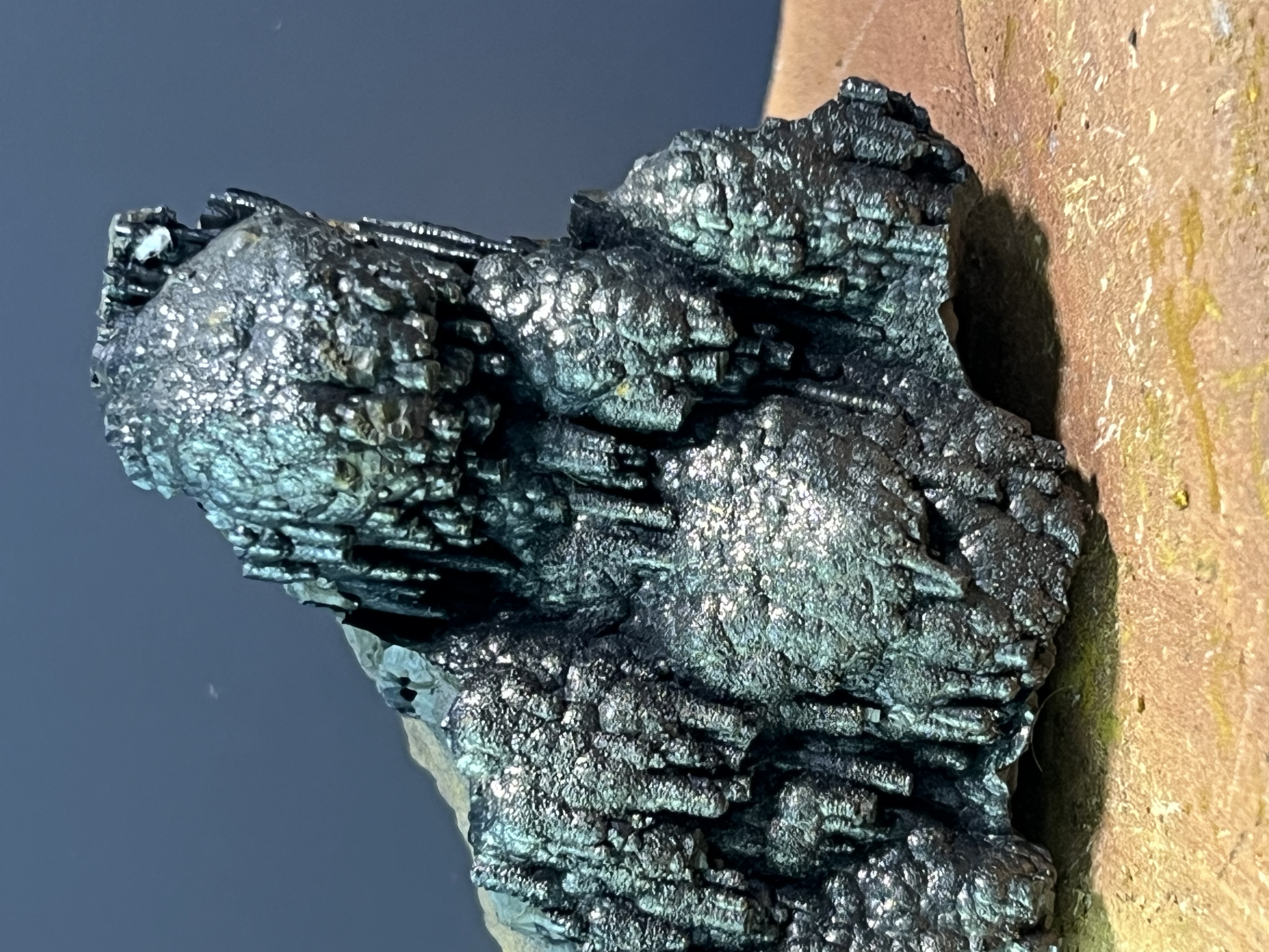 Museum Quality Very Showy Stalactite And Botryoidal Formation Golden Color Goethite 