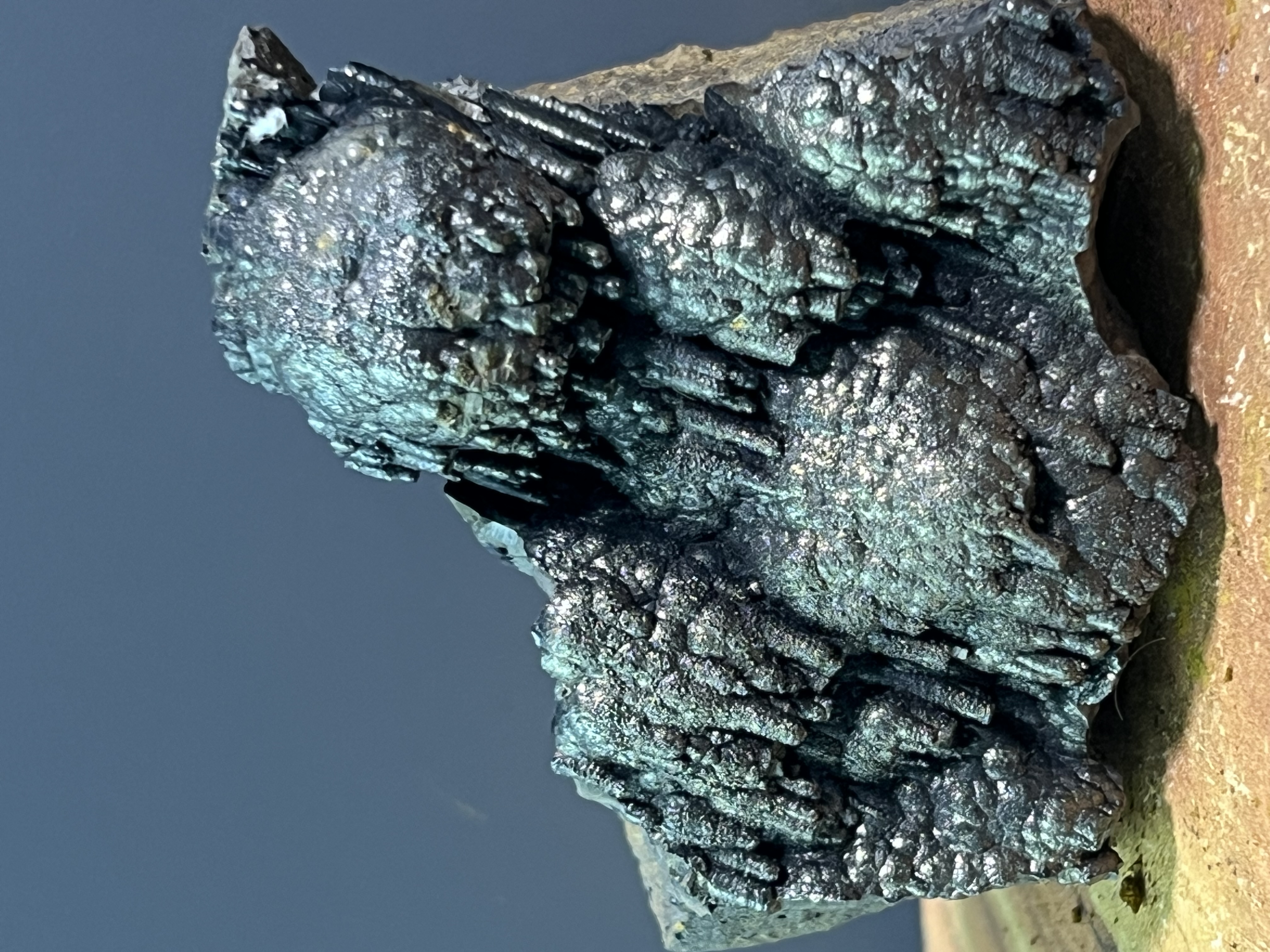 Museum Quality Very Showy Stalactite And Botryoidal Formation Golden Color Goethite 