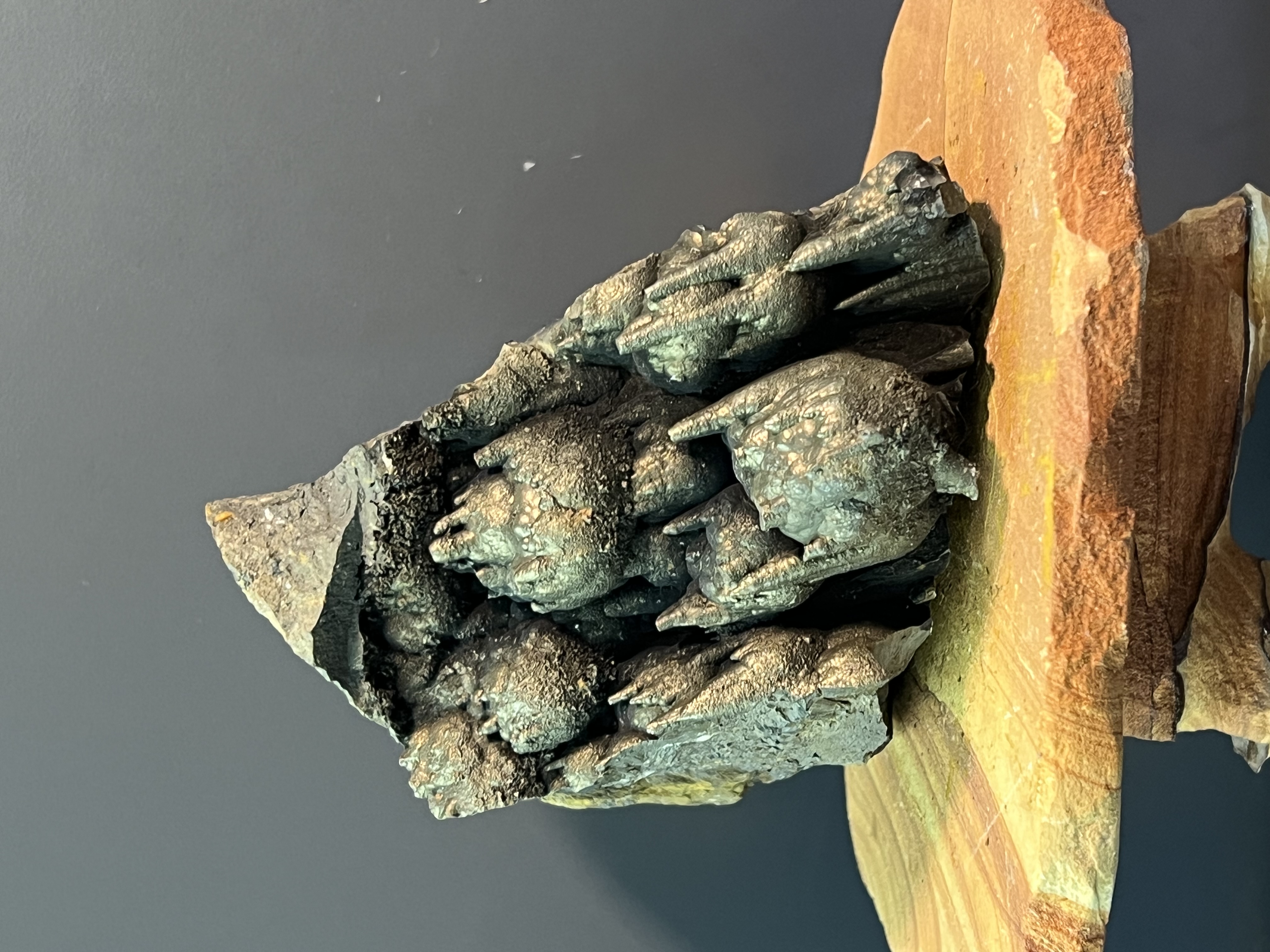 Special Showy Botryoidal And Stalactite Formation Golden Color Goethite 