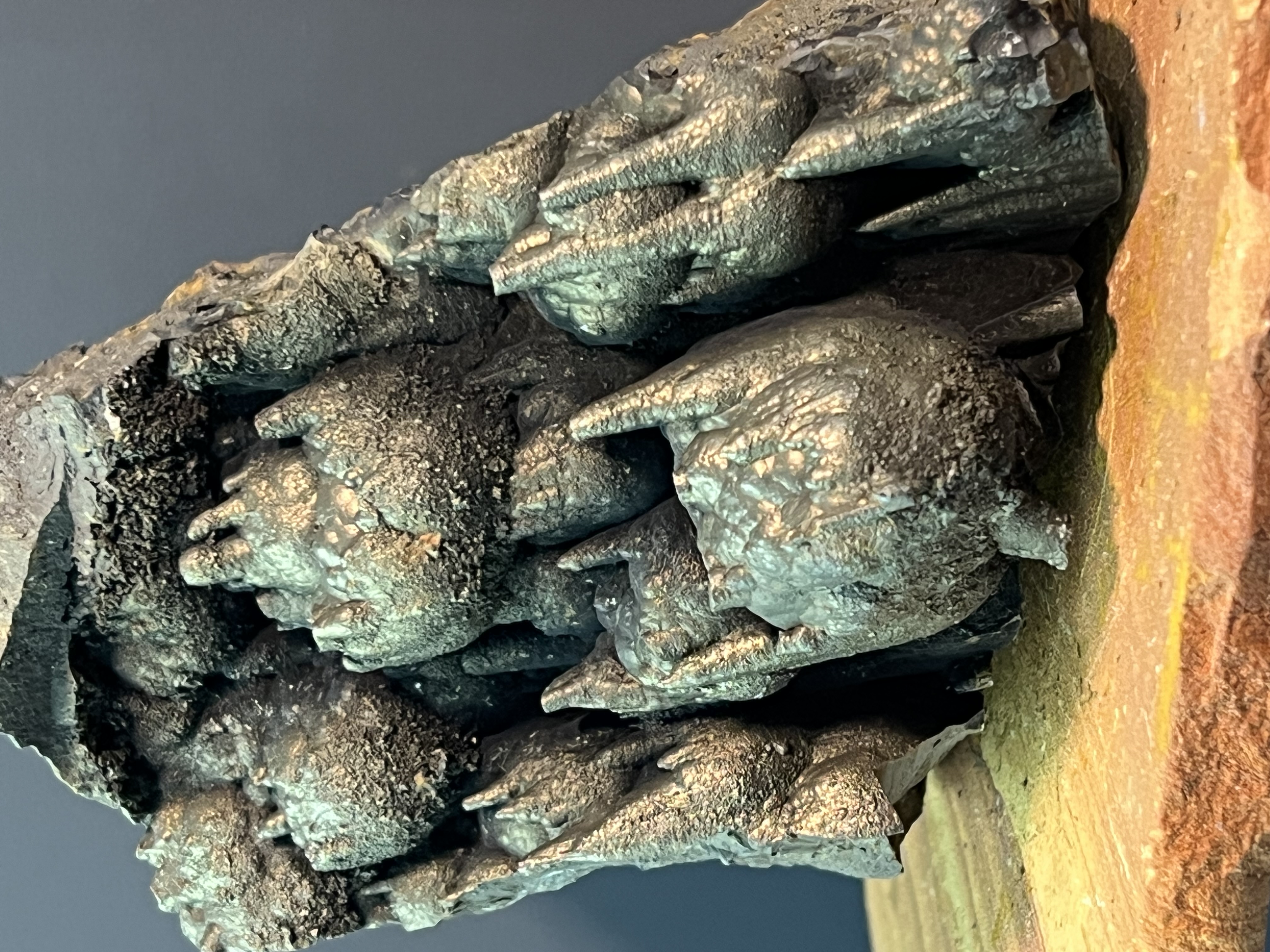 Special Showy Botryoidal And Stalactite Formation Golden Color Goethite 