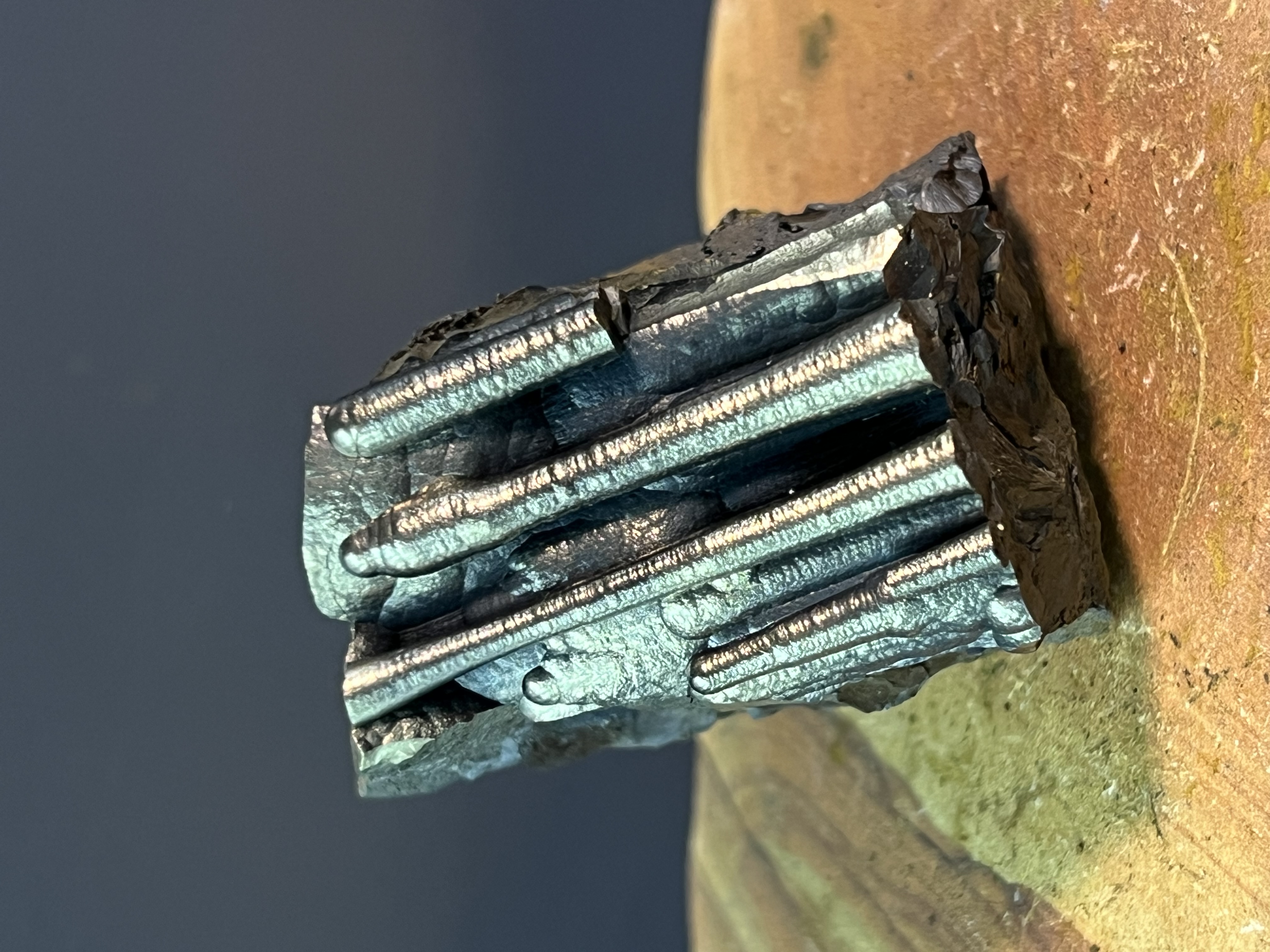 Very Special Showy Golden Color Stalactite Goethite 