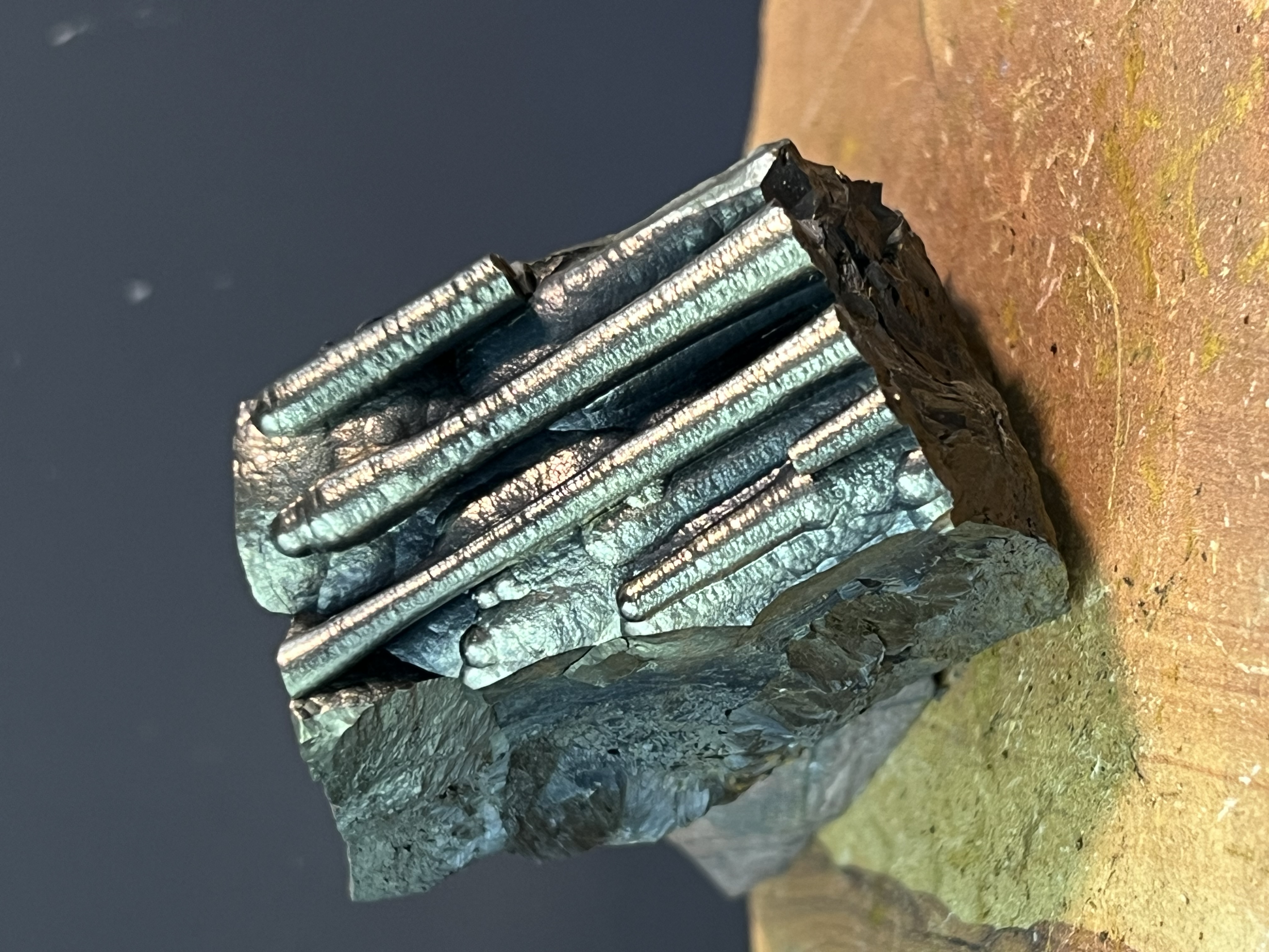 Very Special Showy Golden Color Stalactite Goethite 