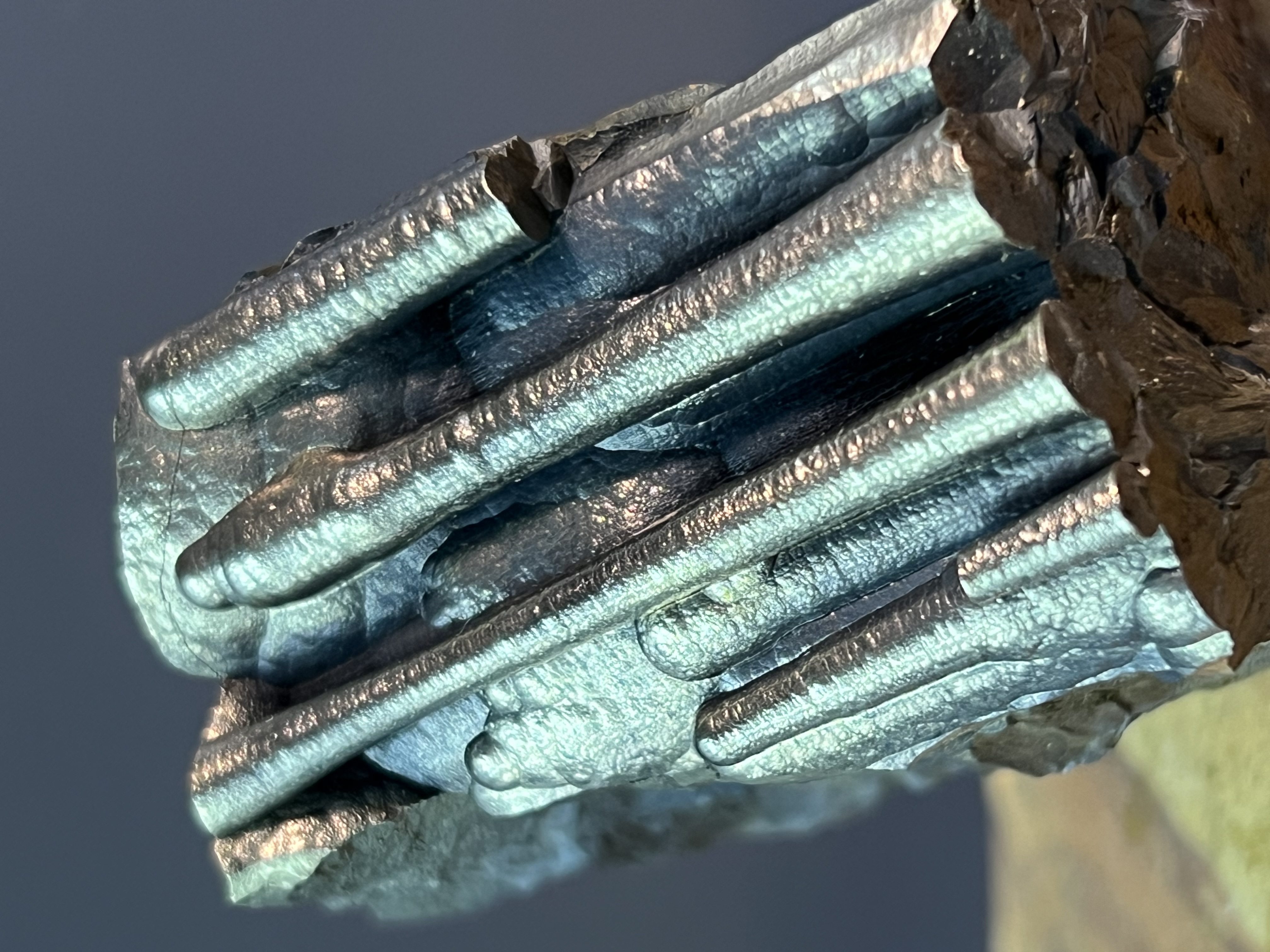 Very Special Showy Golden Color Stalactite Goethite 