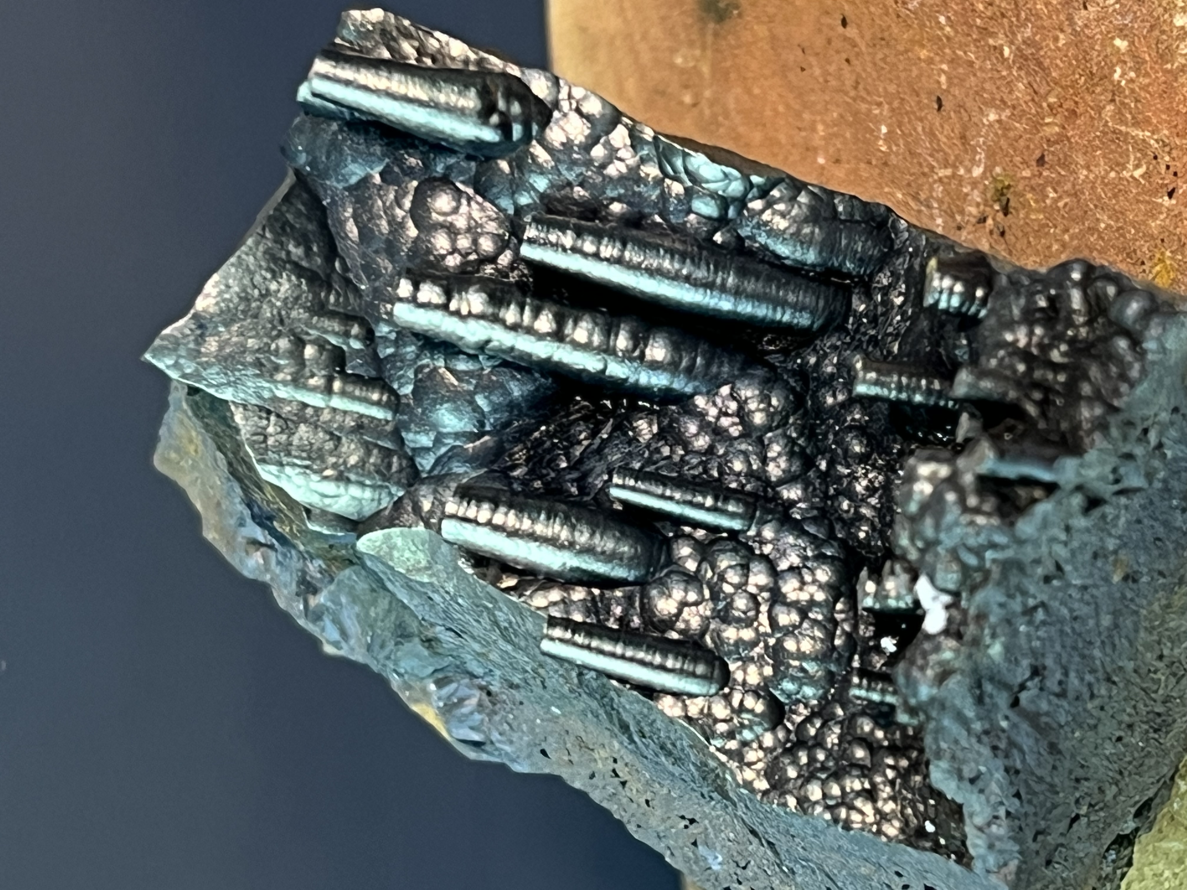 Museum Quality Very Special Botryoidal And Stalactite Formation Golden Color Stalactite Goethite 