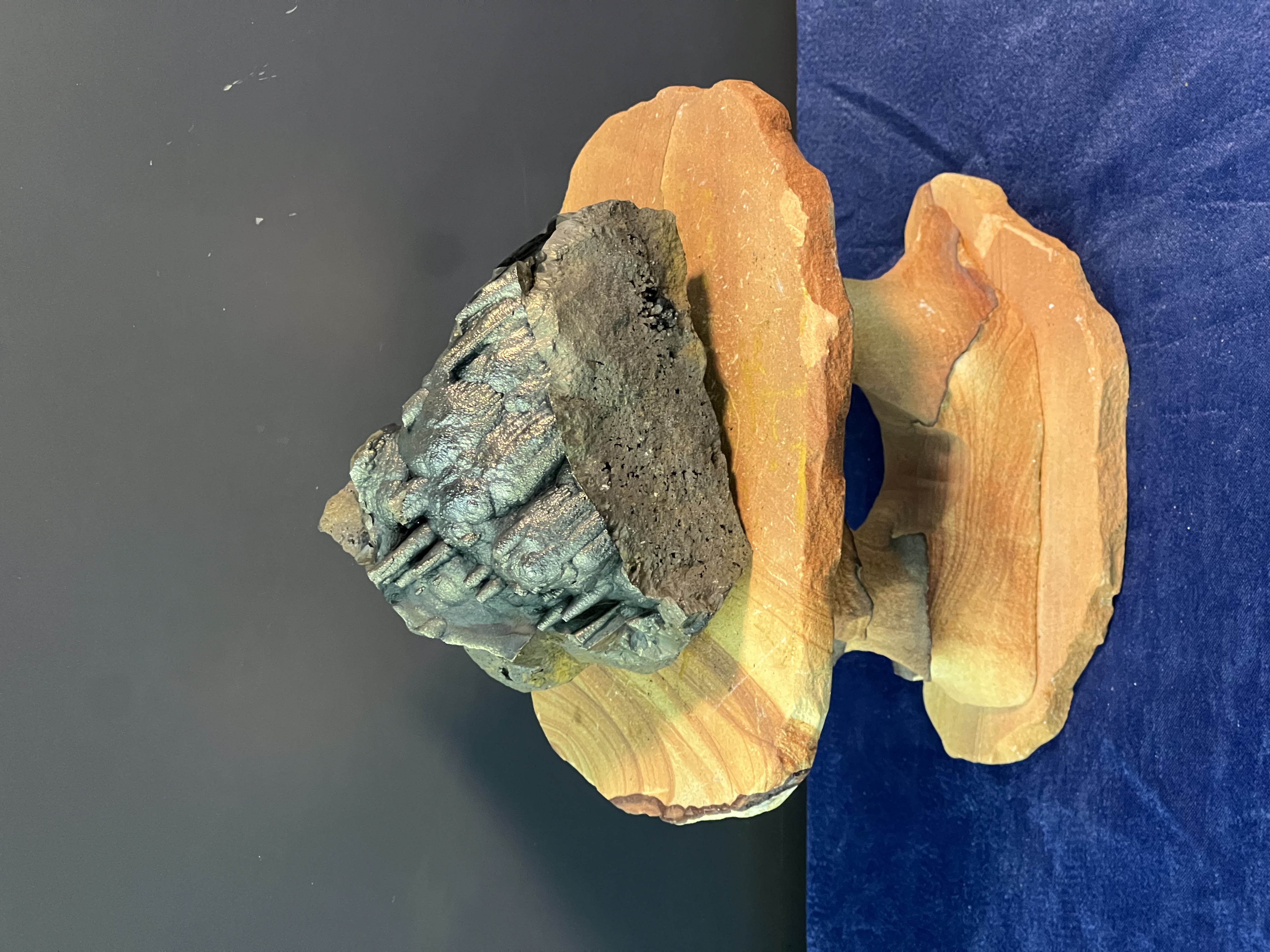 Botryoidal And Stalactite Formation Golden Color Goethite 