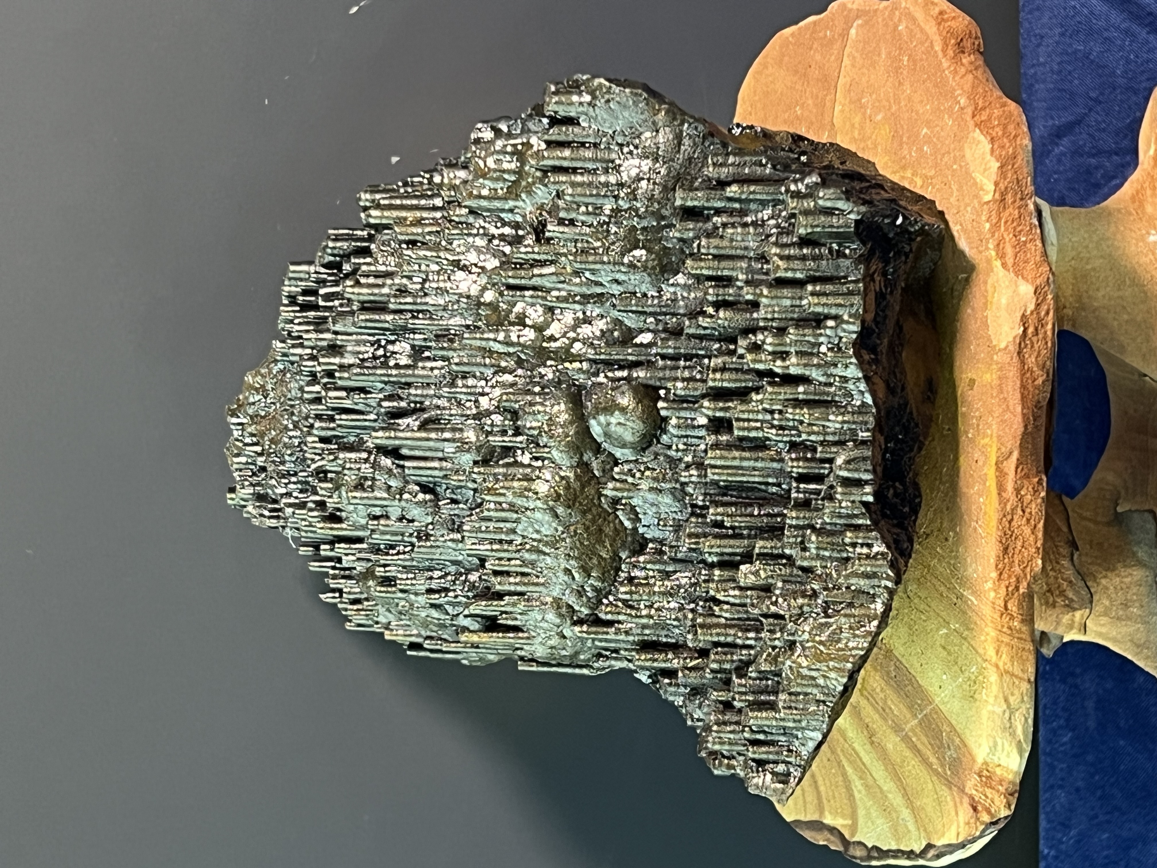 Museum Quality Very Very Special Golden Color Stalactite Goethite