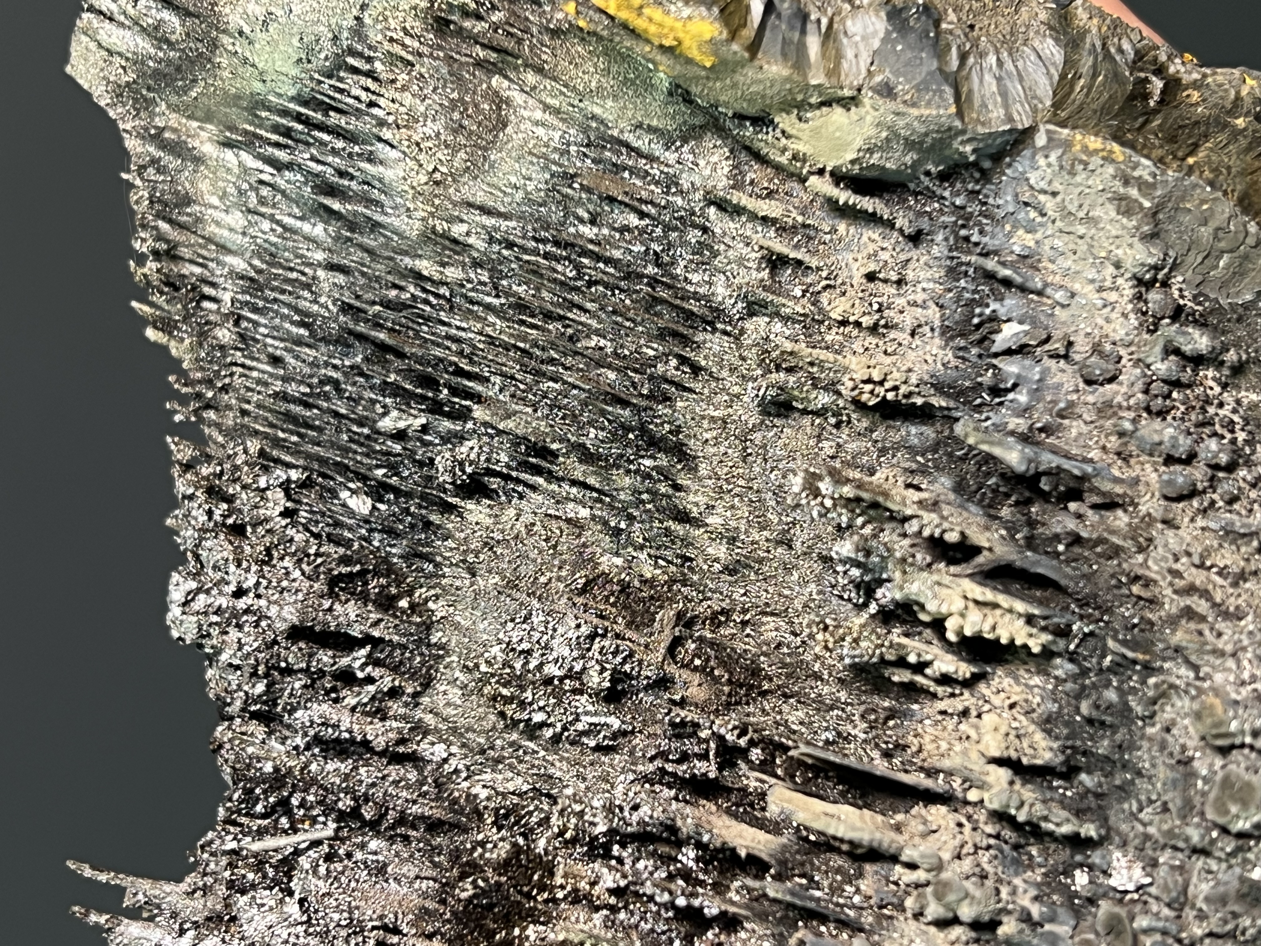 Museum Quality Very Special Specularite With Stalactite Goethite