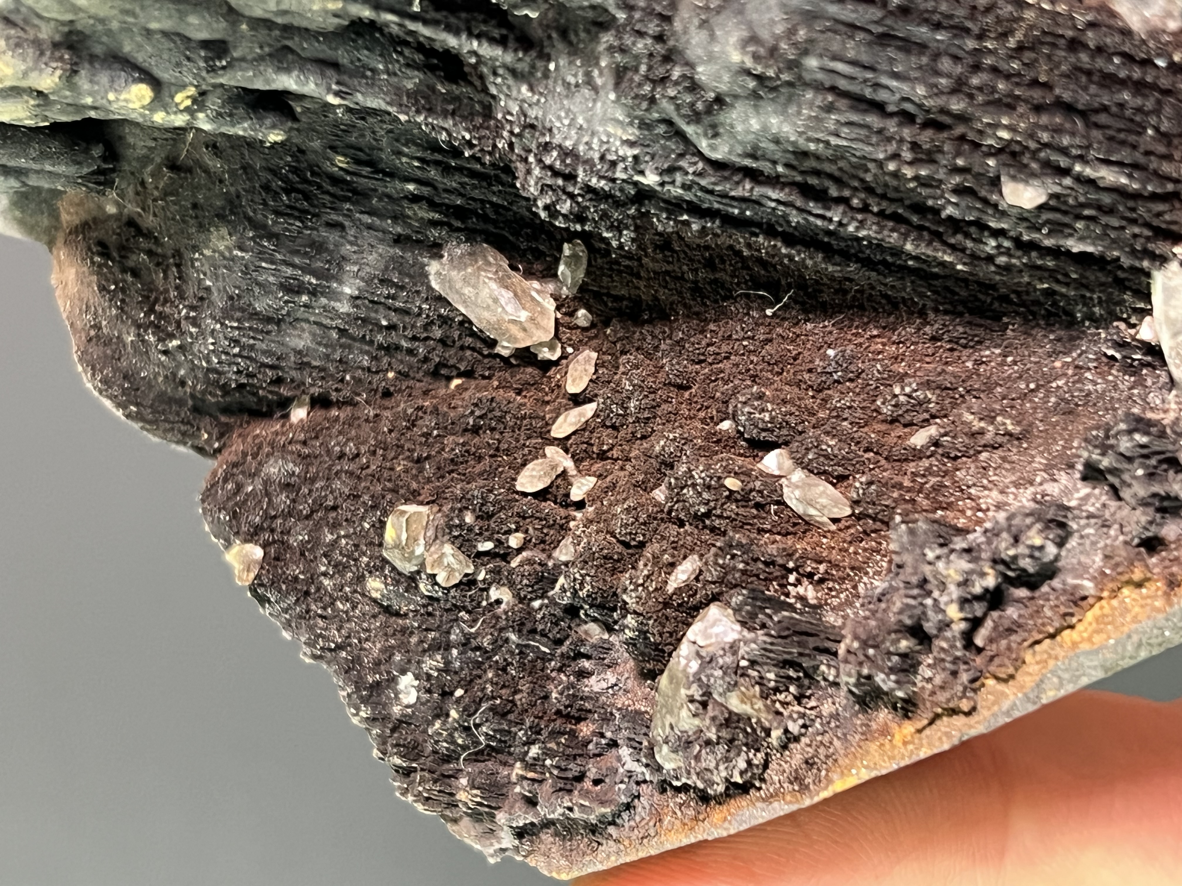 Museum Quality Very Special Crystal Barite On Stalactite Goethite 