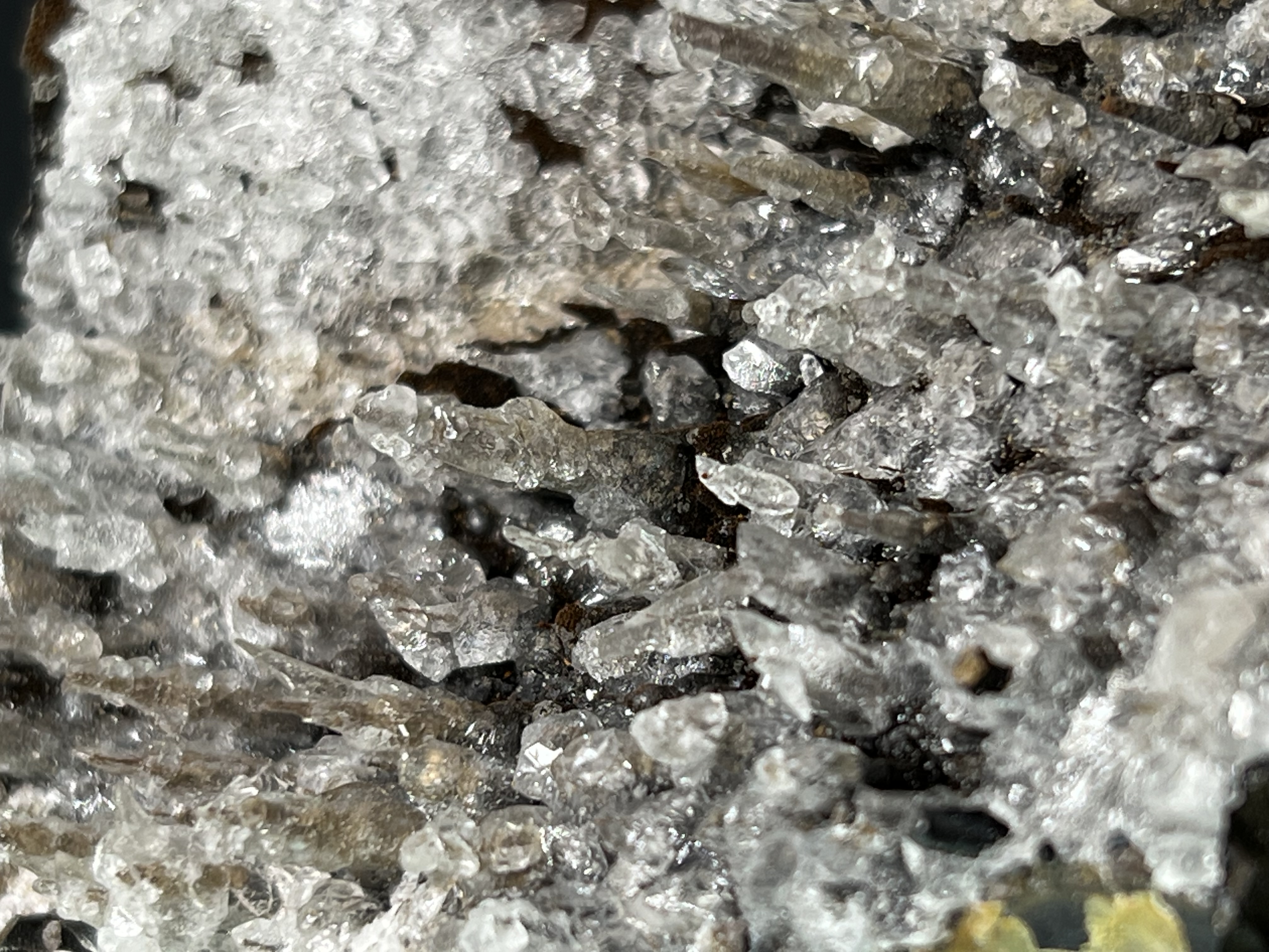 Museum Quality, Crystal Calcite And Barite With Stalactite Goethite 