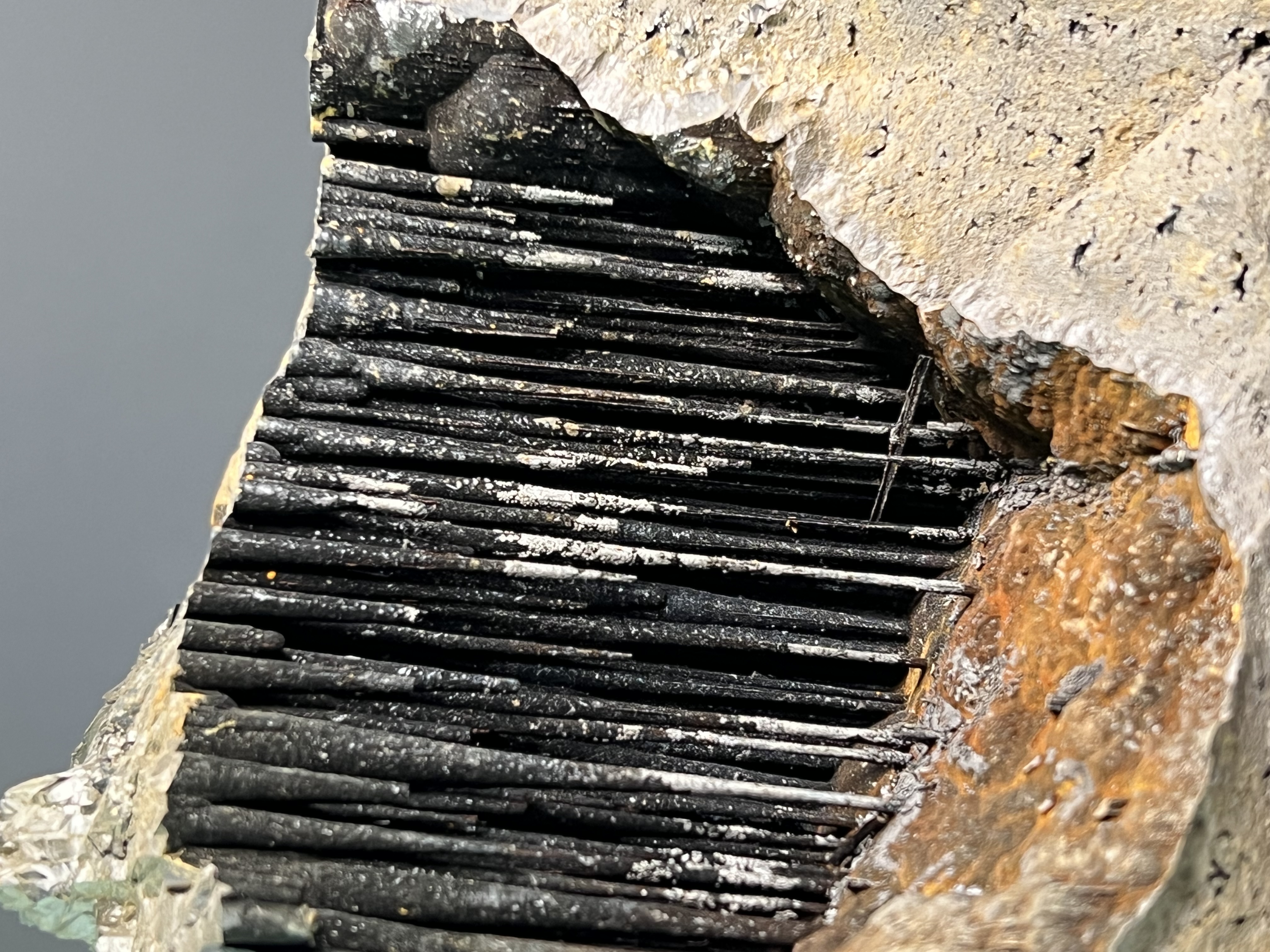 Museum Quality, Very Special Large Size Limonite And Specularite With Stalactite Goethite 