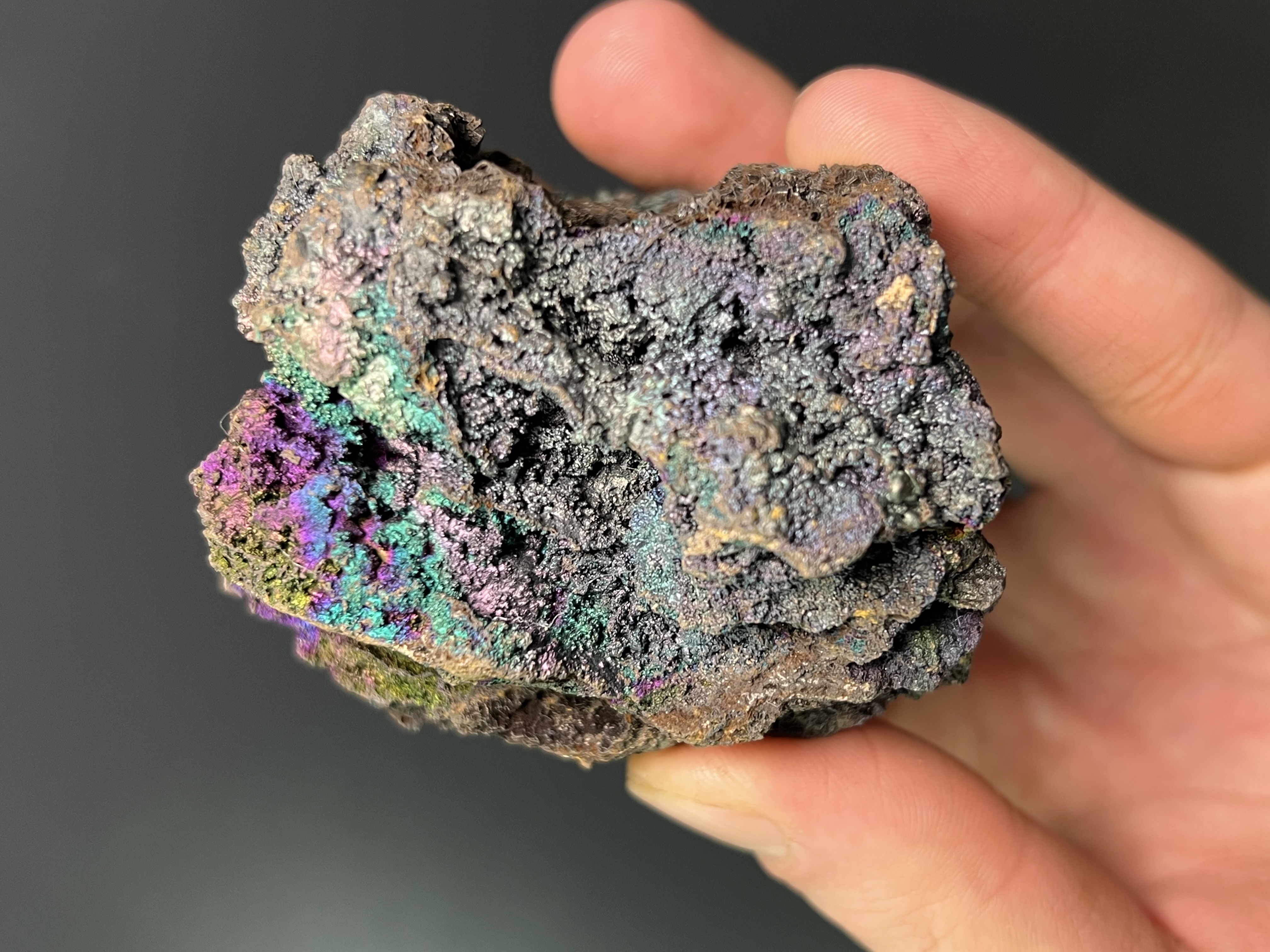 Special Piece, Colourful Turgite With Iron Siderite
