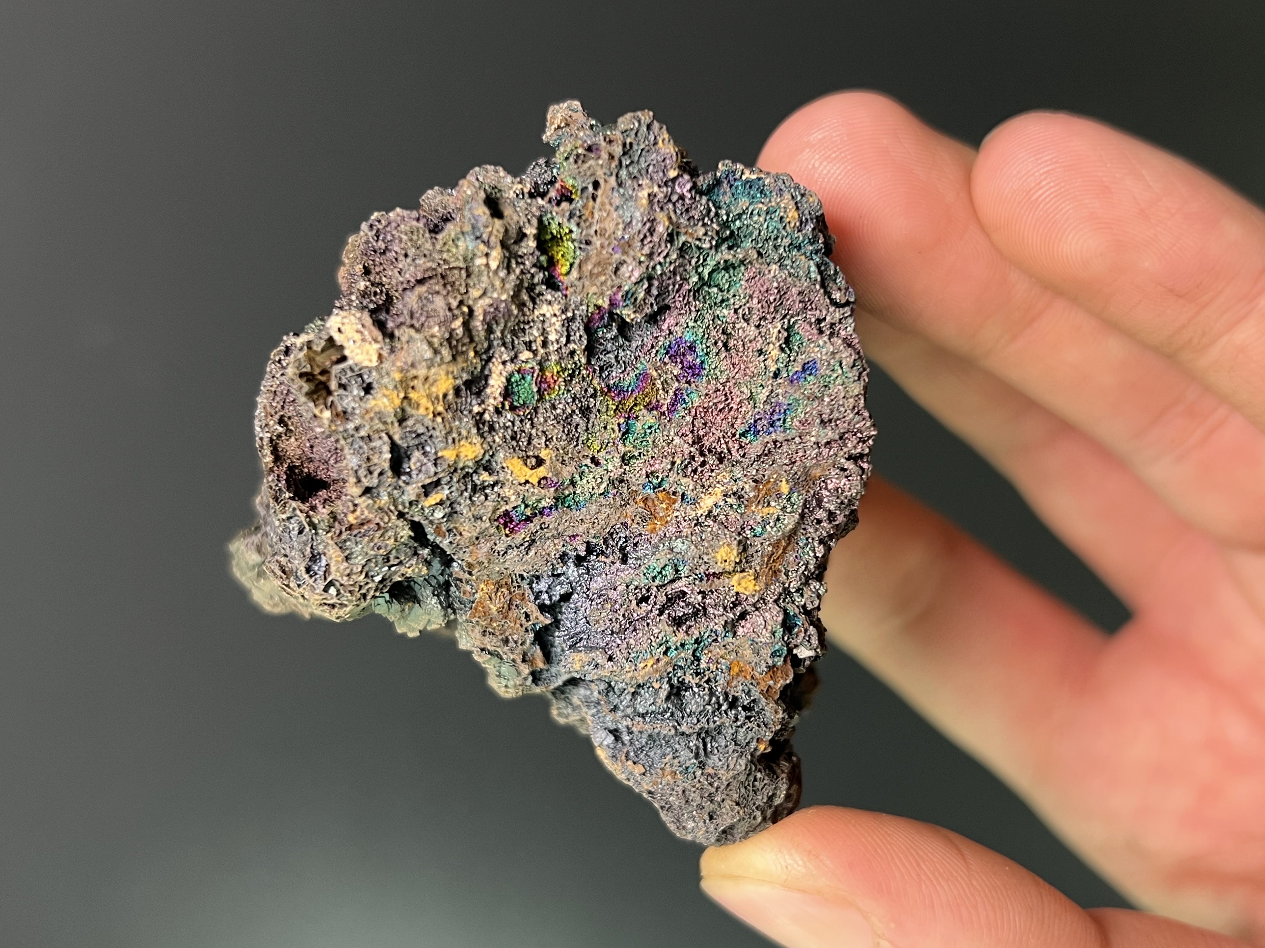 Special Piece, Colourful Turgite With Iron Siderite