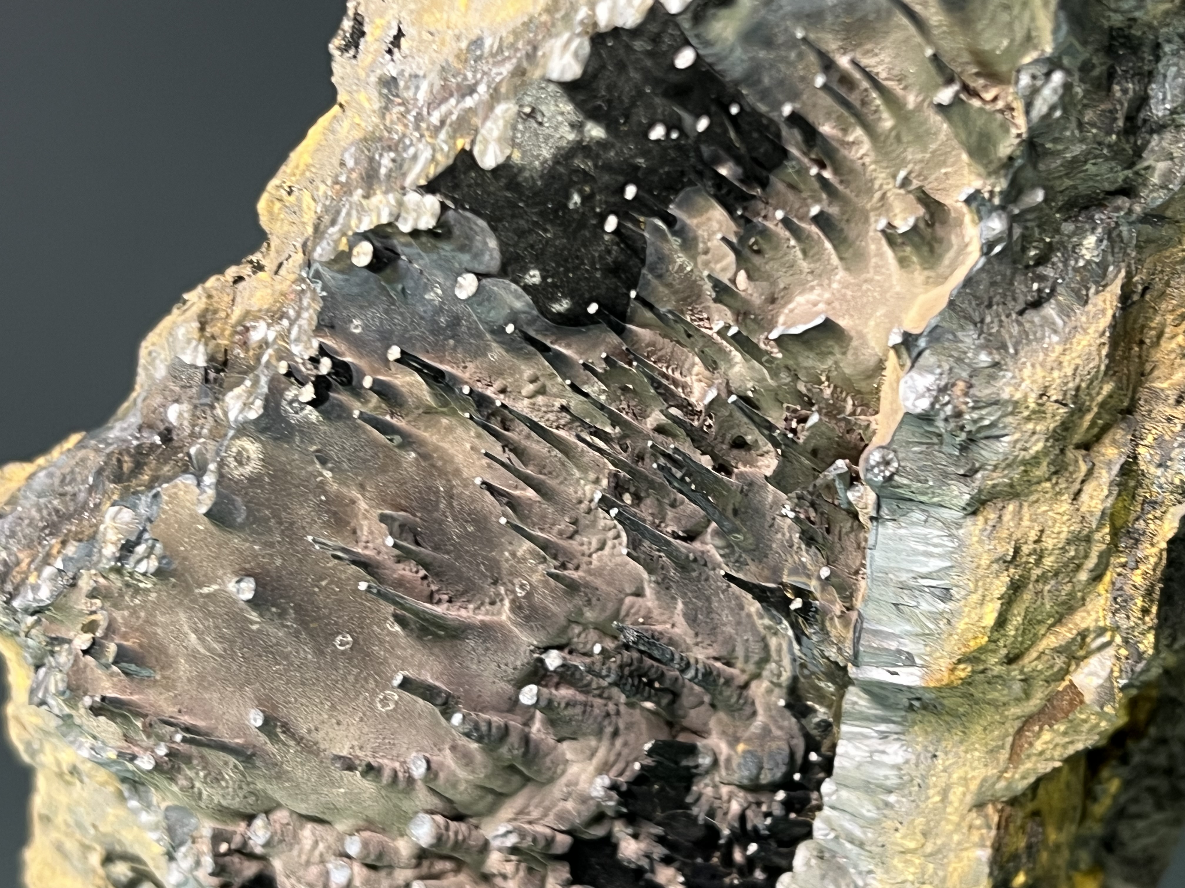 Special Formation Museum Quality Specularite With Stalactite Goethite