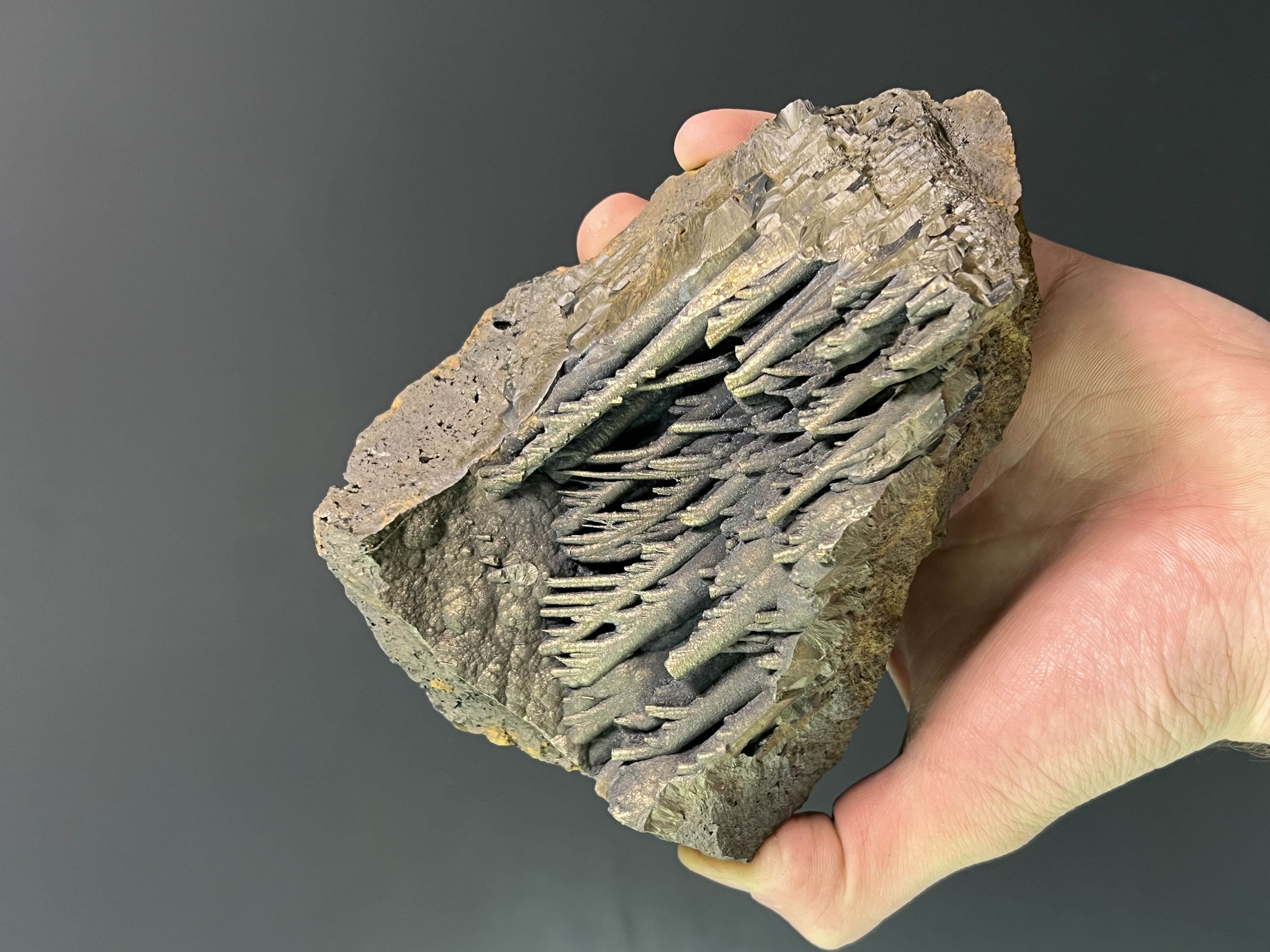 Museum Quality Very Special Golden Color Stalactite Goethite 