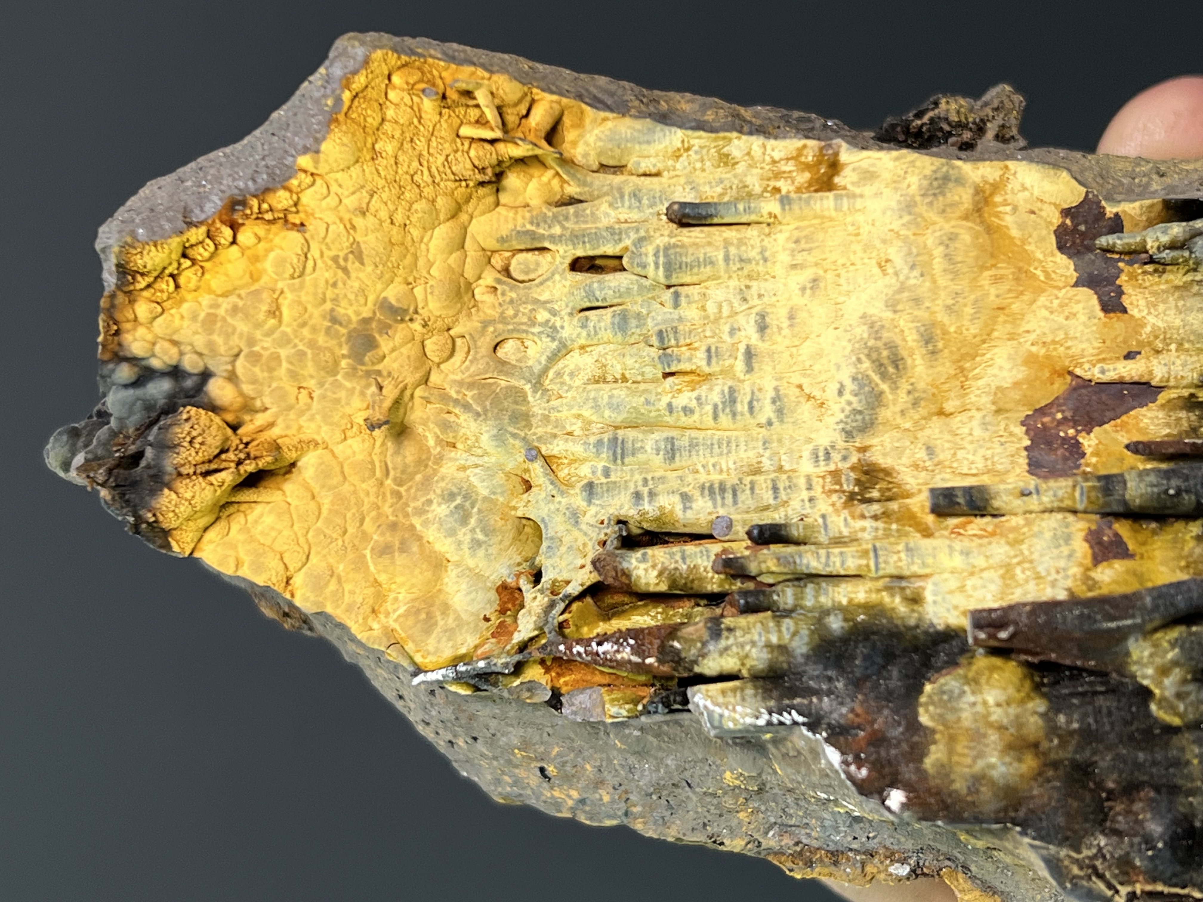 Limonite With Stalactite Goethite Mineral