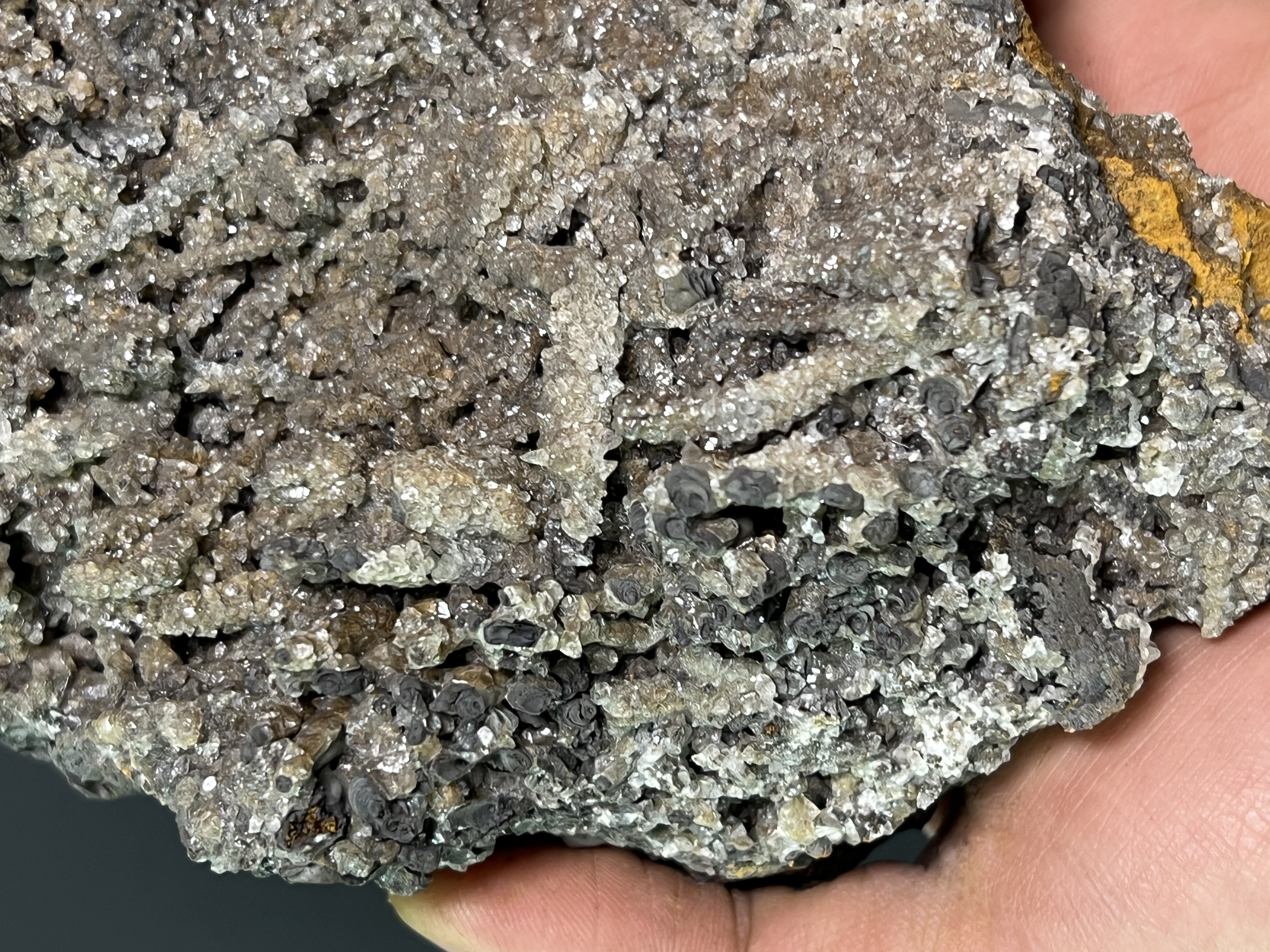 Crystal Calcite With Special Formation Stalactite Goethite 