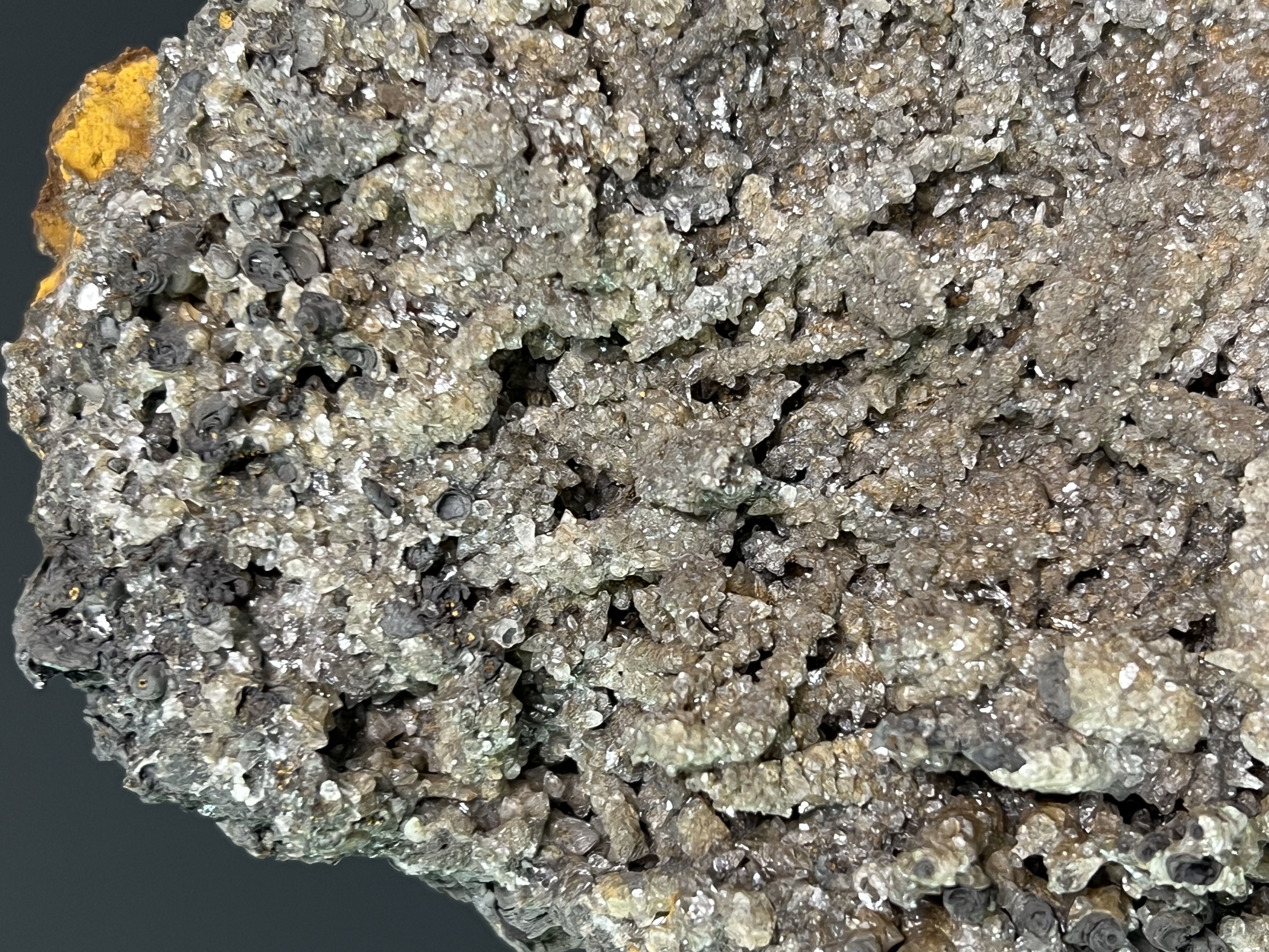 Crystal Calcite With Special Formation Stalactite Goethite 