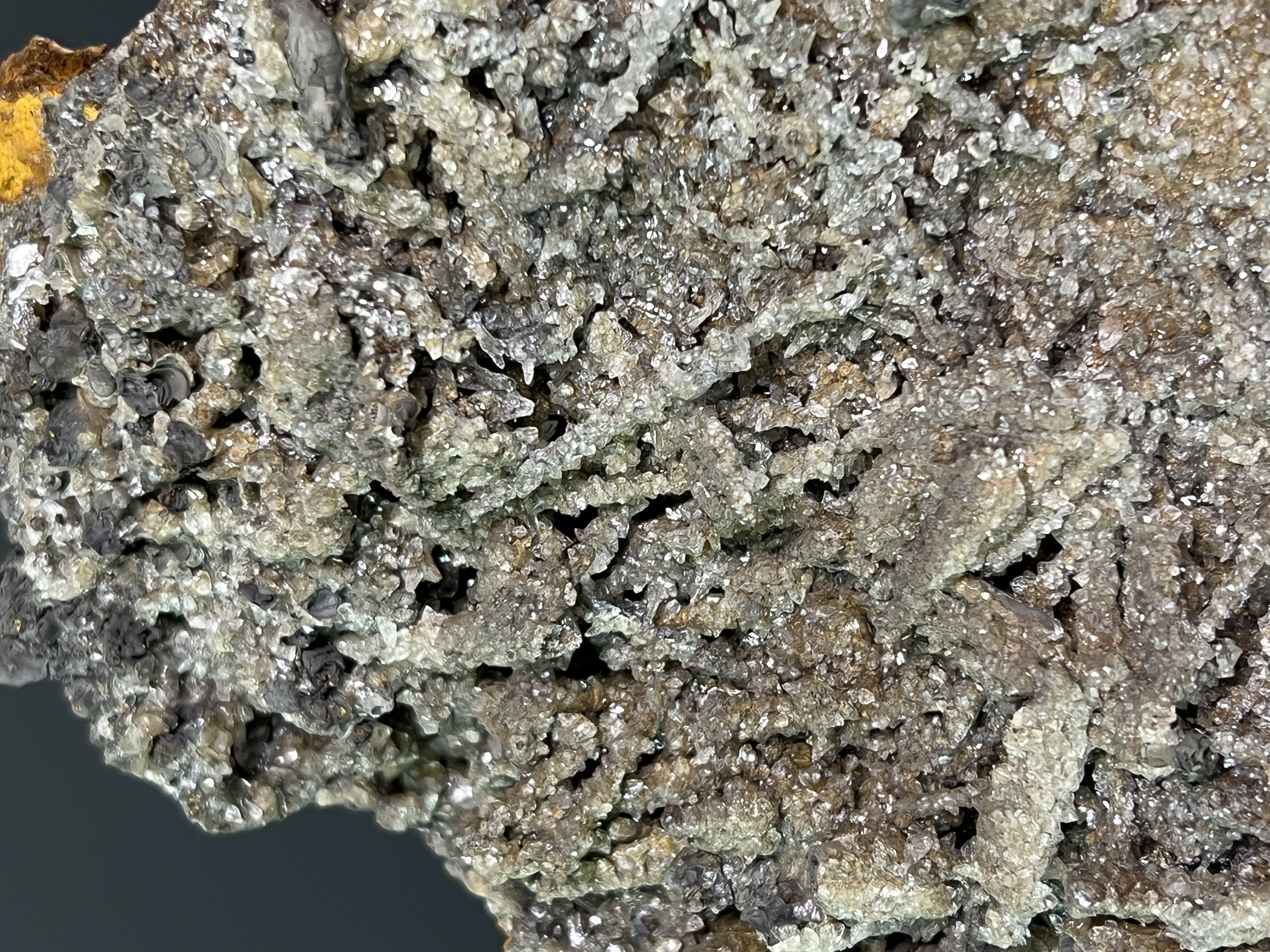 Crystal Calcite With Special Formation Stalactite Goethite 