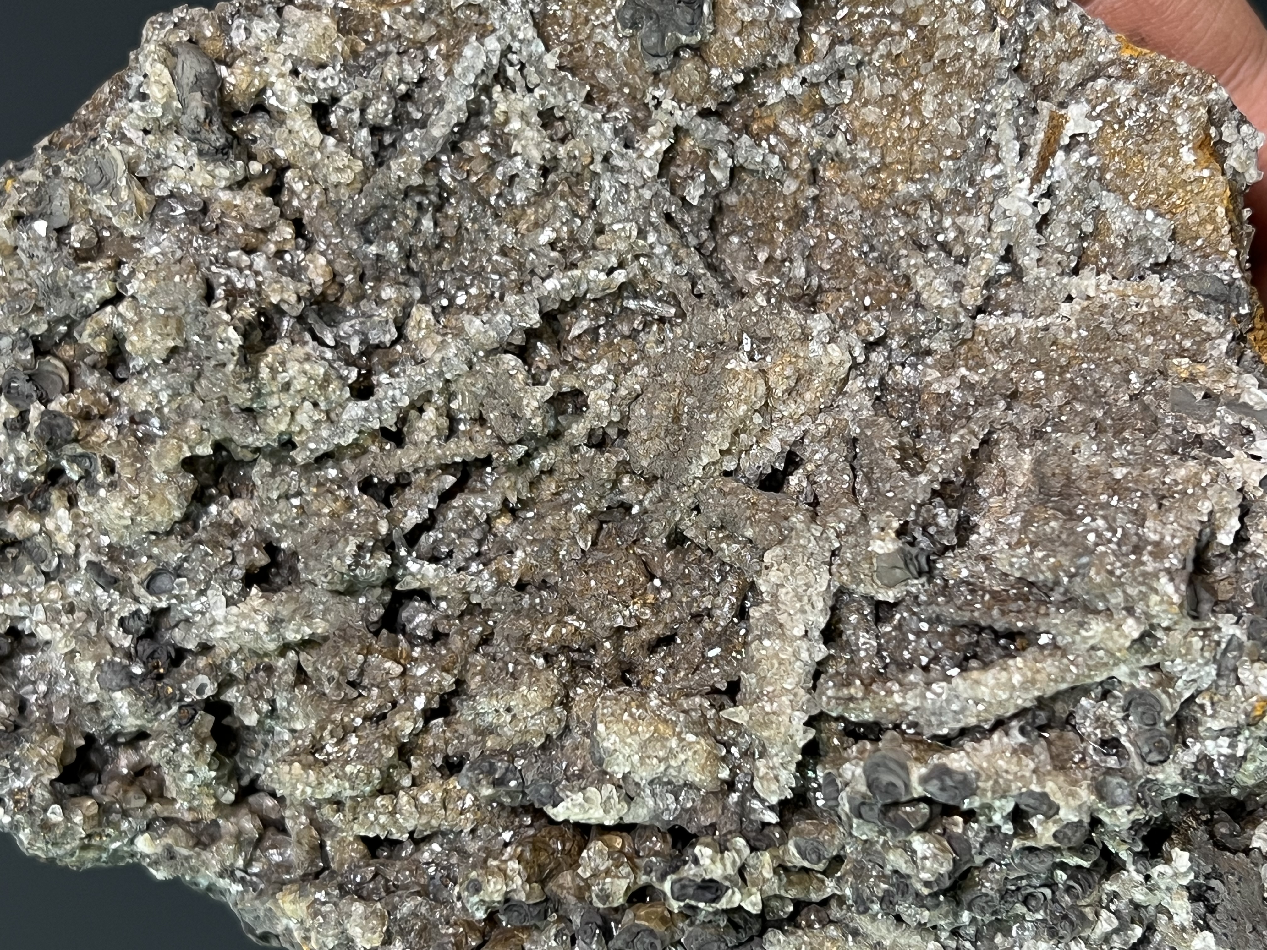 Crystal Calcite With Special Formation Stalactite Goethite 