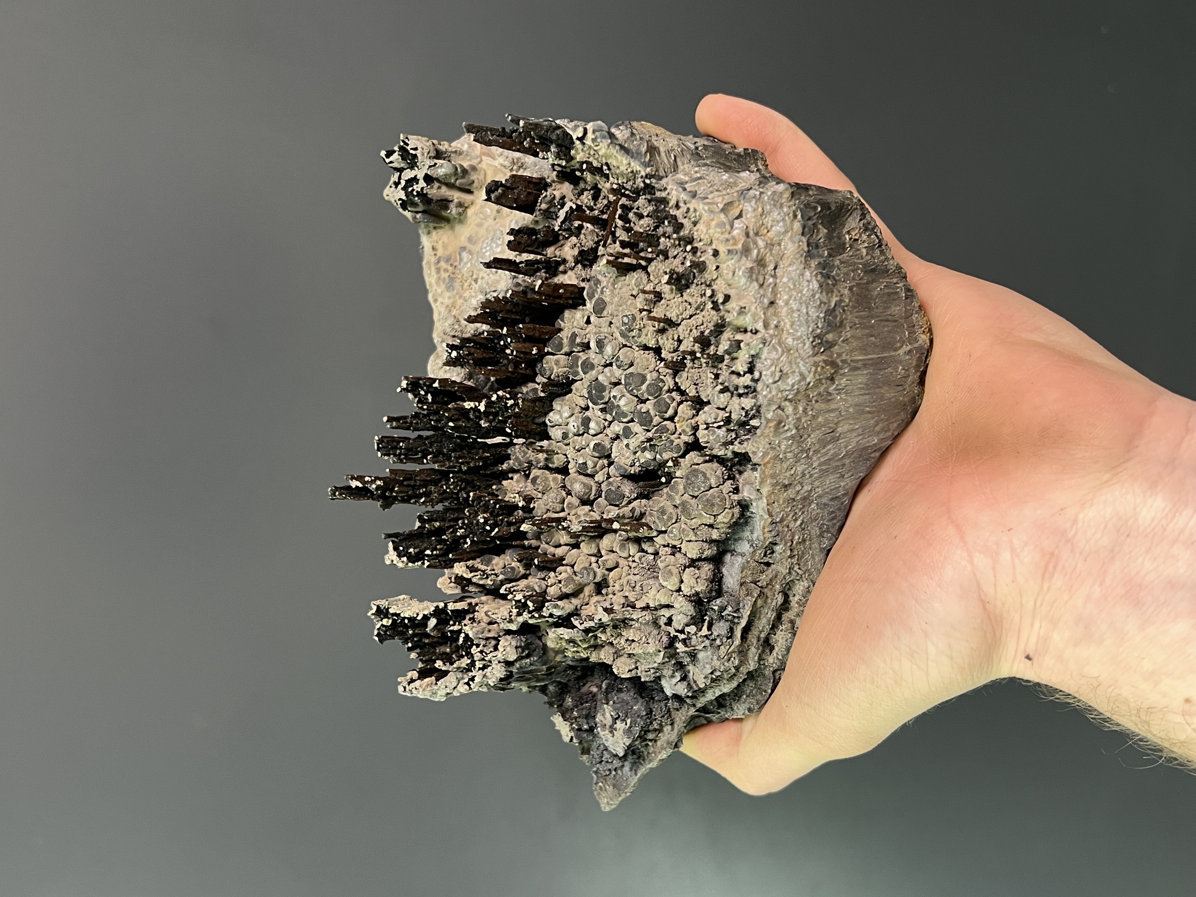 Very Special Specularite And Limonite With Stalactite Goethite 