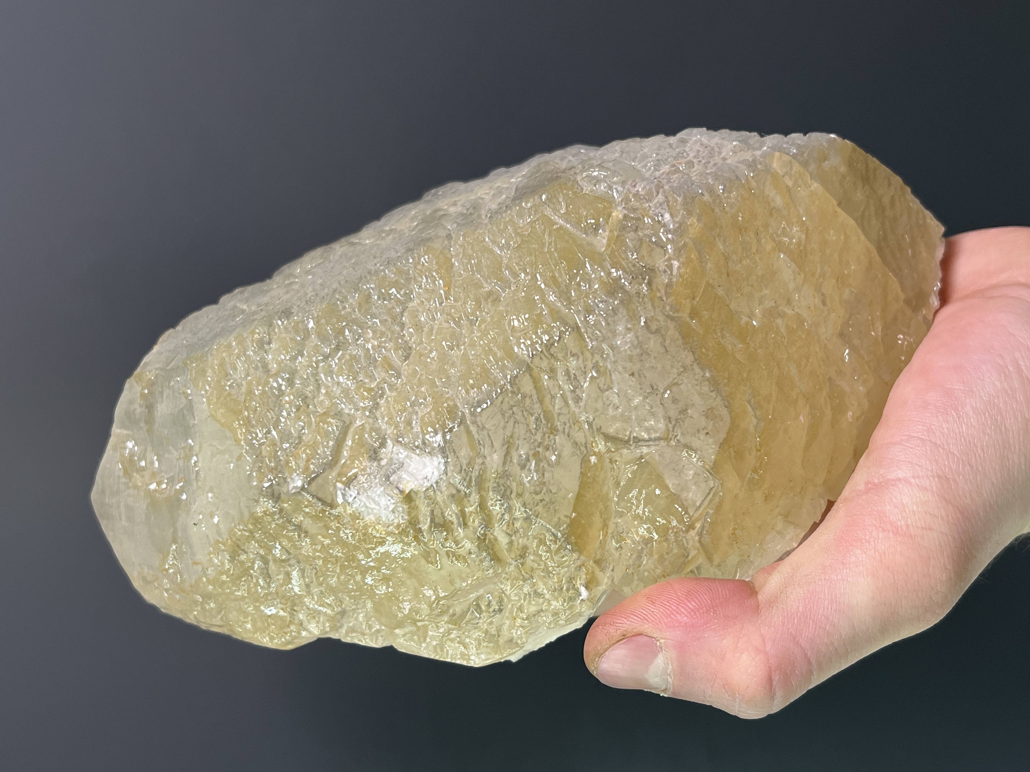 Yellow Crystal Calcite Specimen