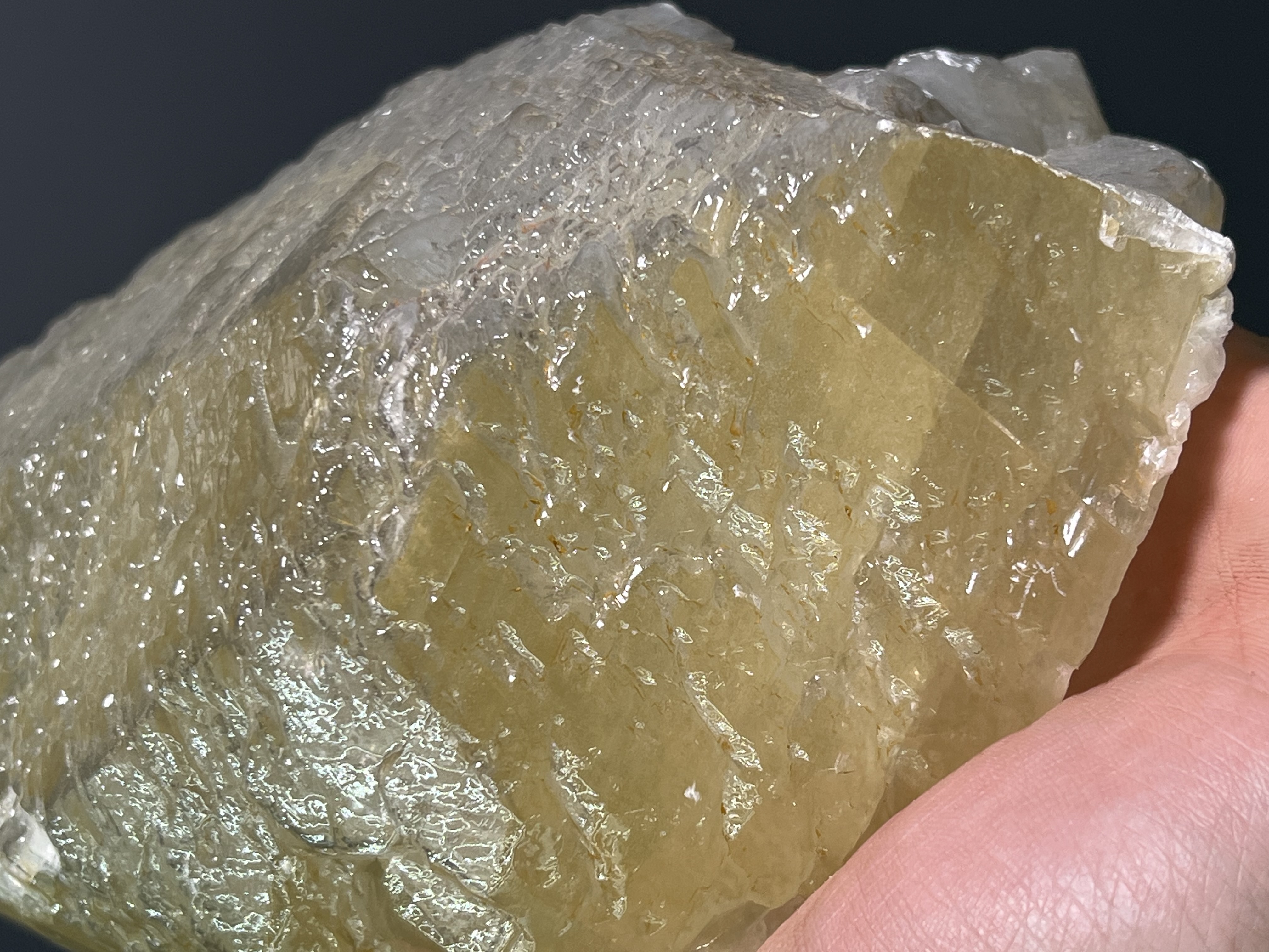 Yellow Crystal Calcite Specimen