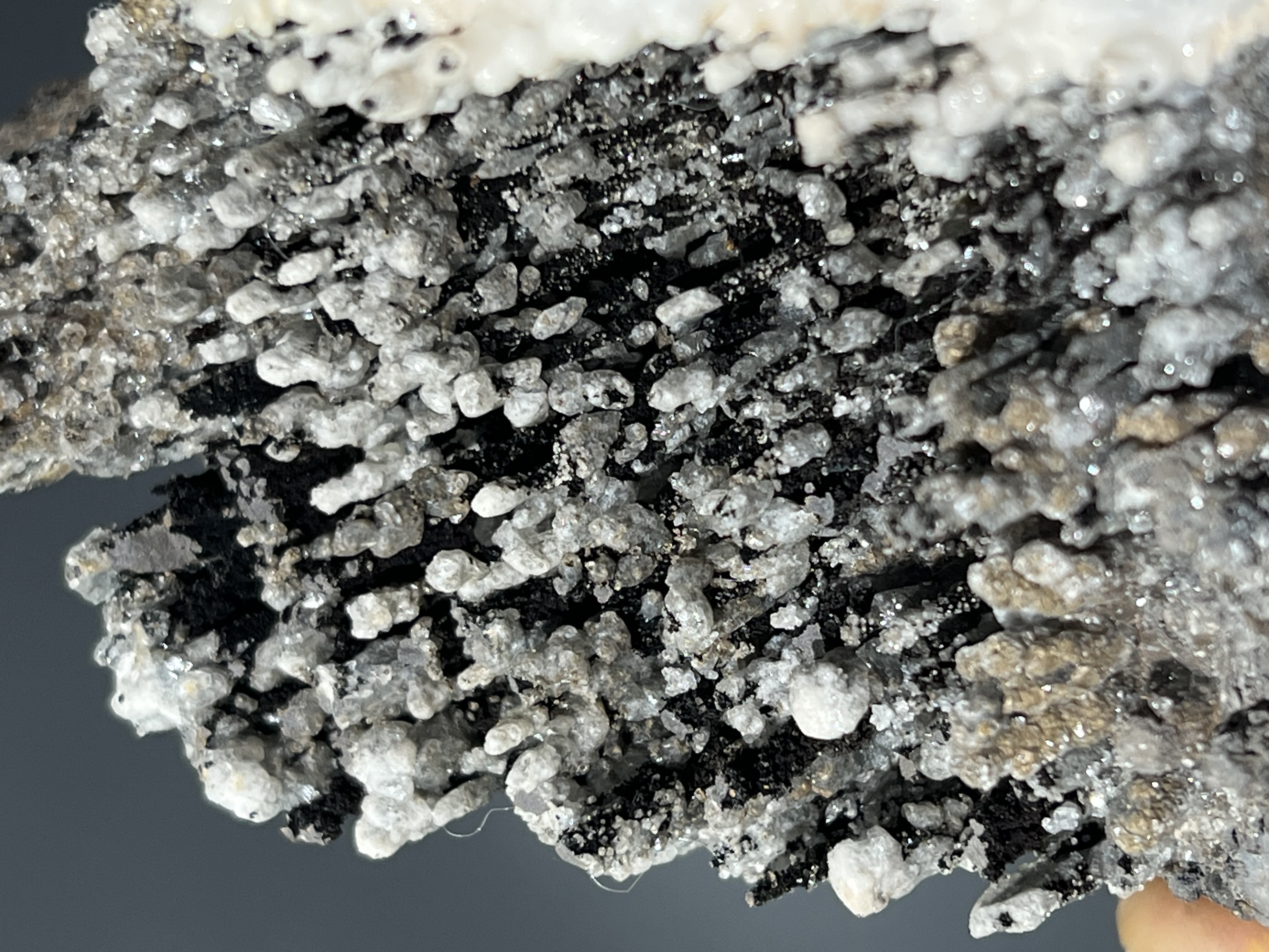 Museum Quality, Unique Crystal Calcite On Stalactite Goethite 