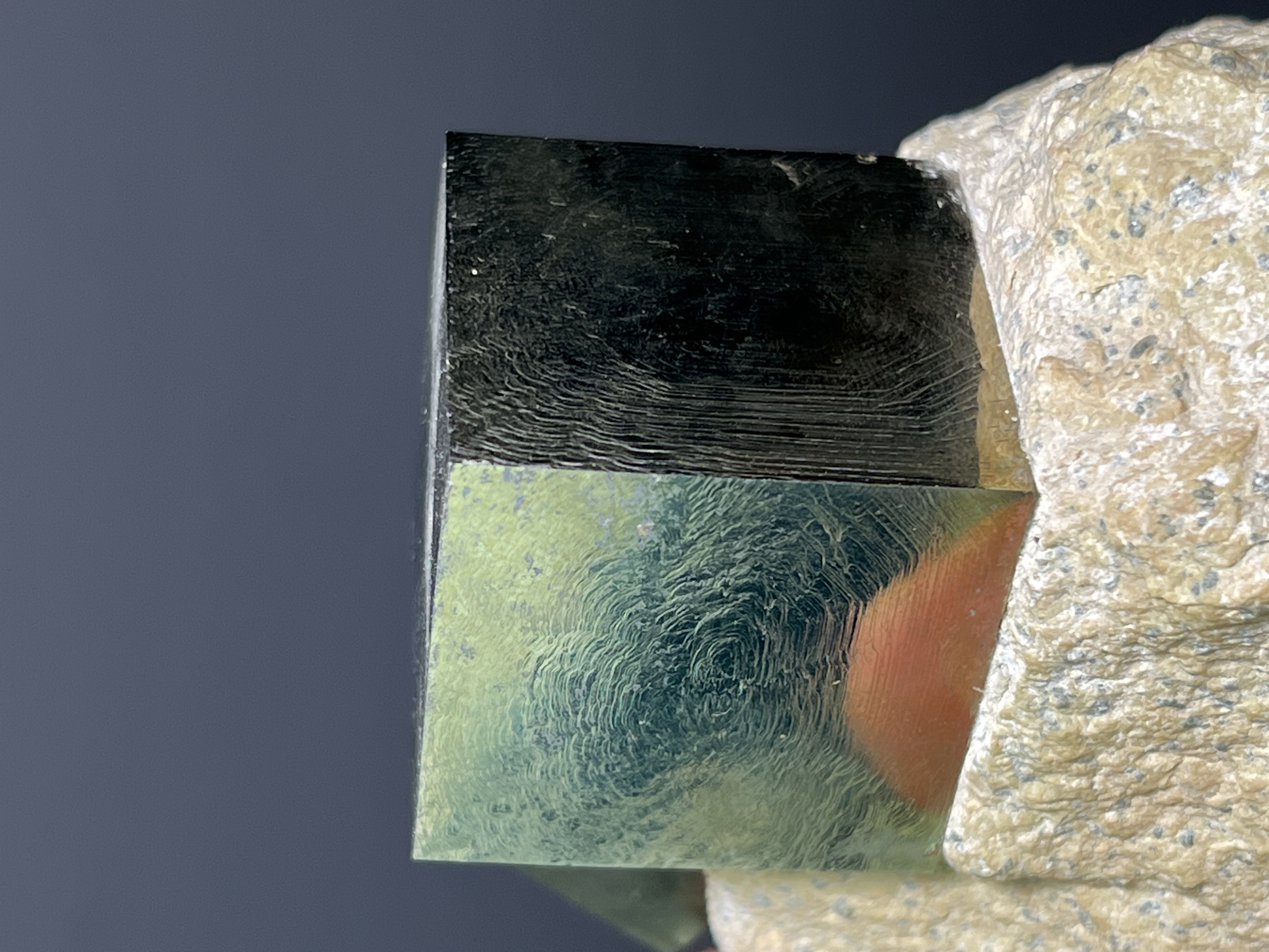 Cubic Pyrite On Matrix