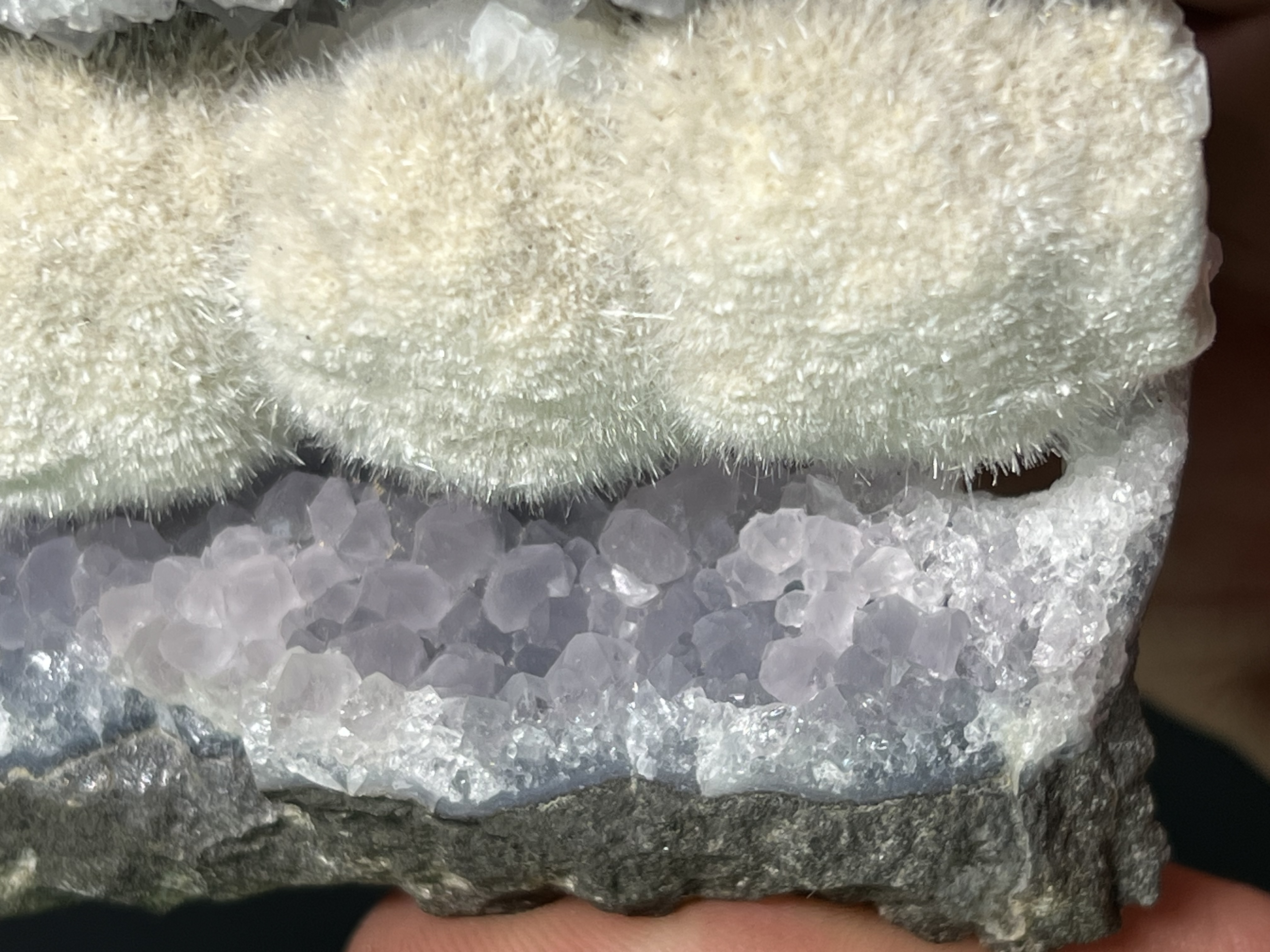 Okenite Amethyst Specimen, 428gram