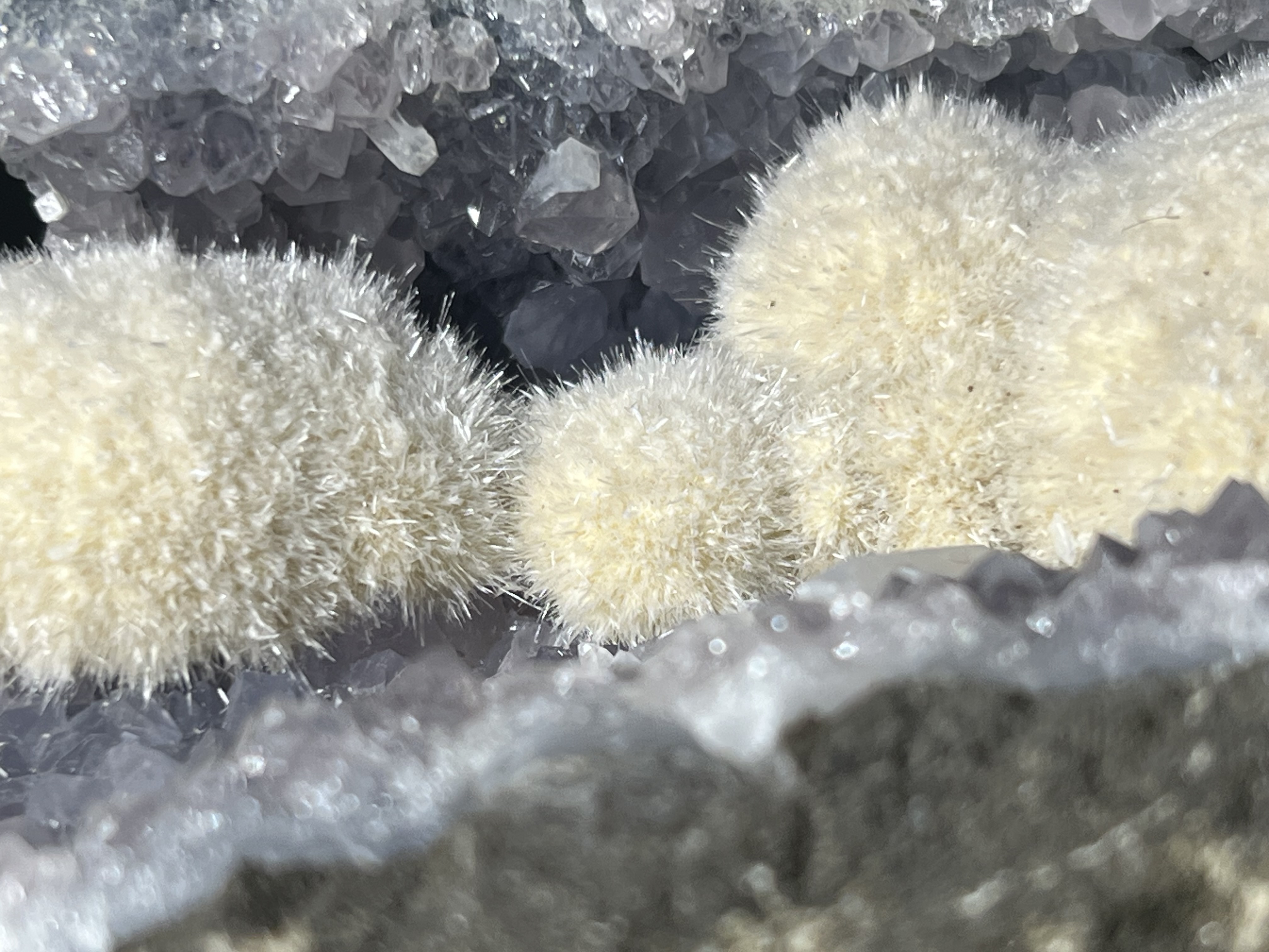 Okenite Amethyst Specimen, 428gram