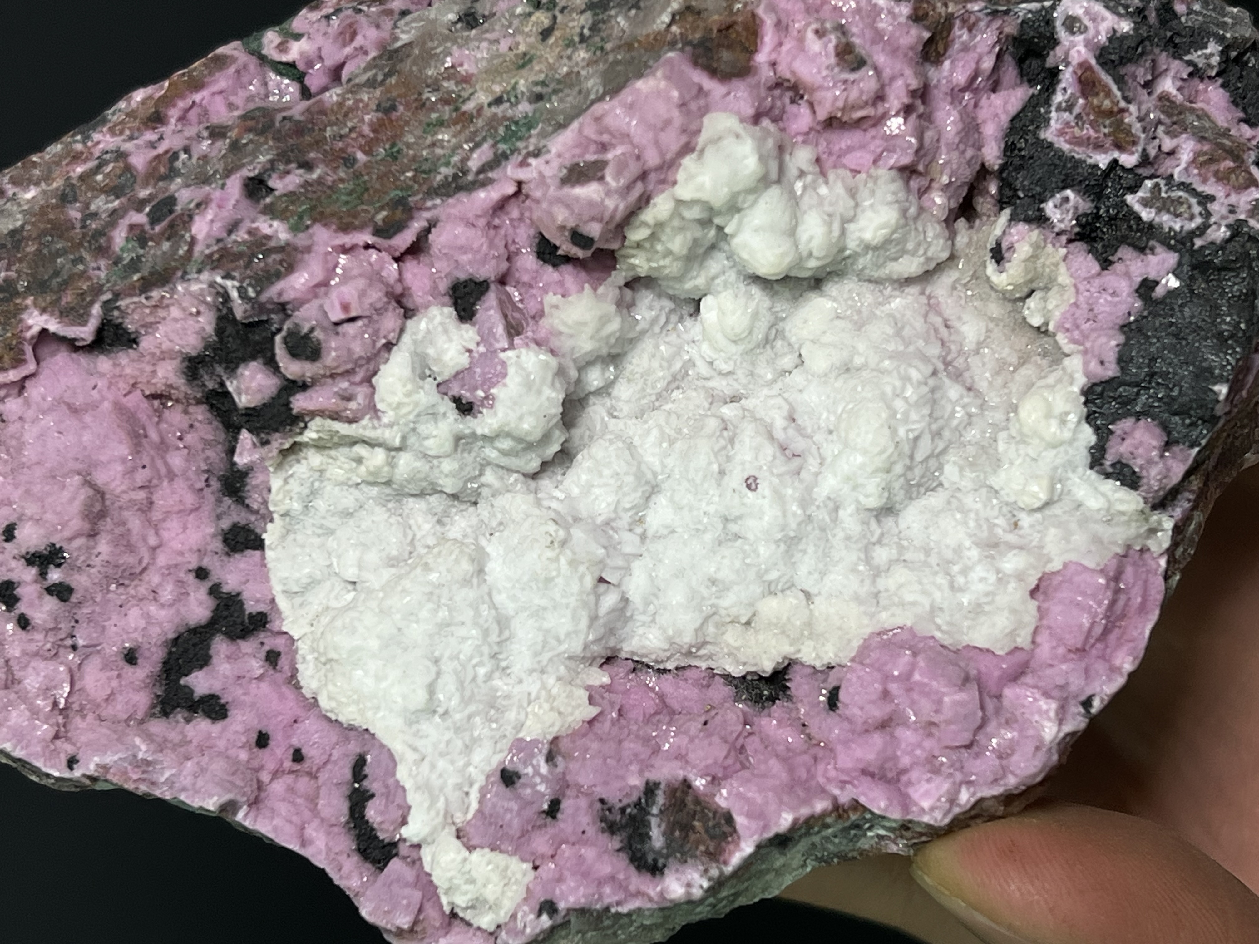 Calcite With Pink Cobaltian Calcite, 454gram