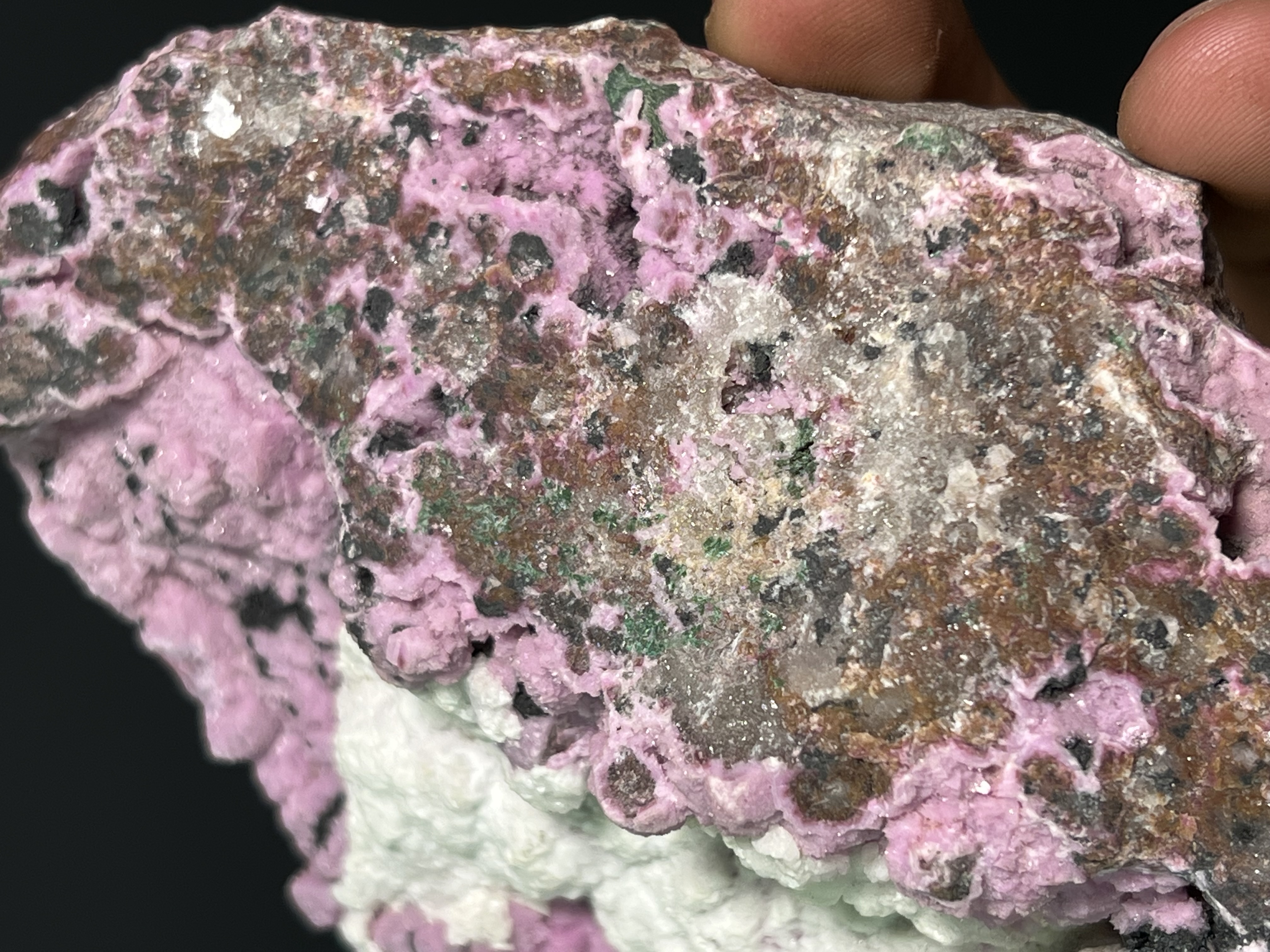 Calcite With Pink Cobaltian Calcite, 454gram