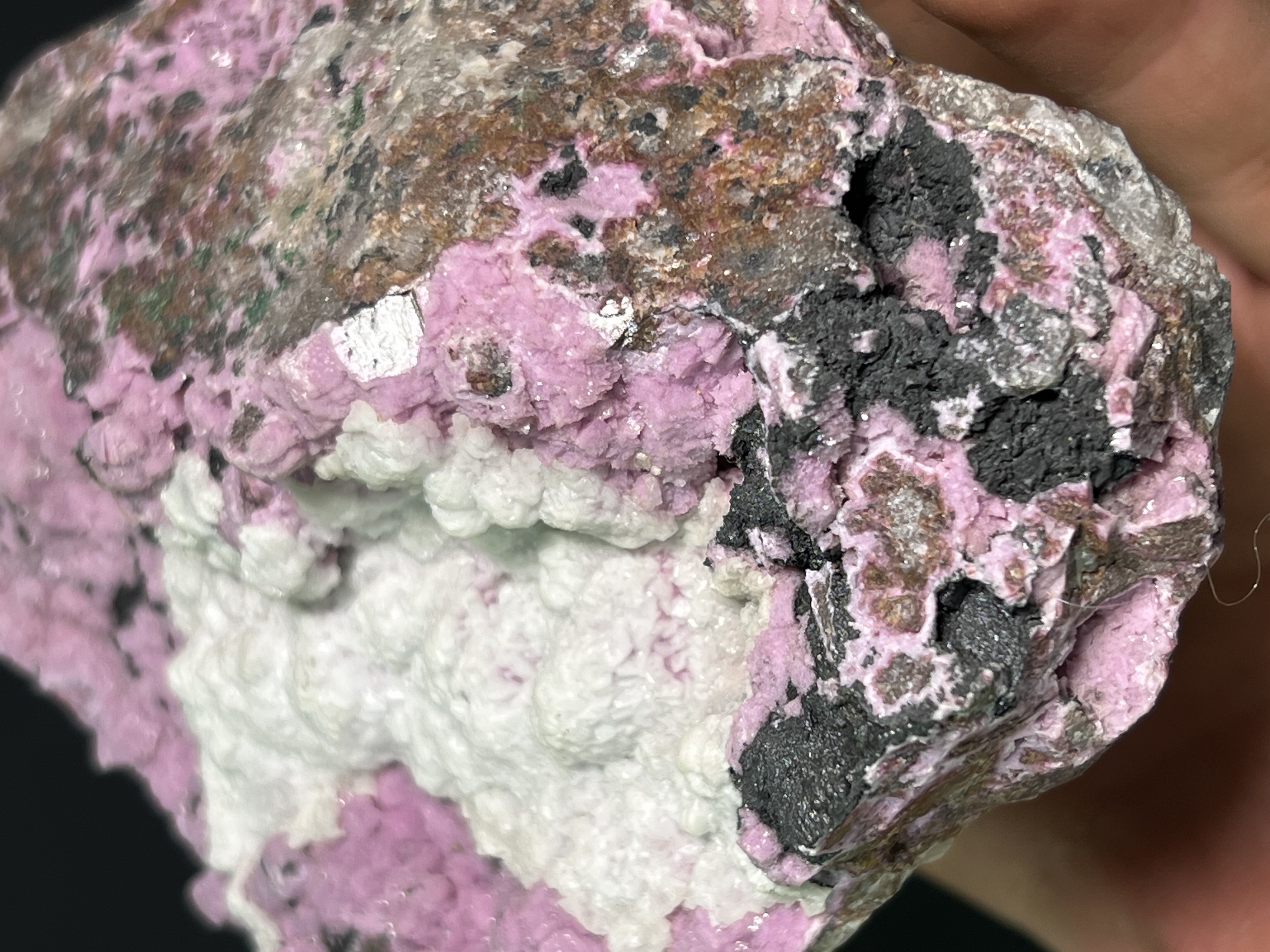 Calcite With Pink Cobaltian Calcite, 454gram