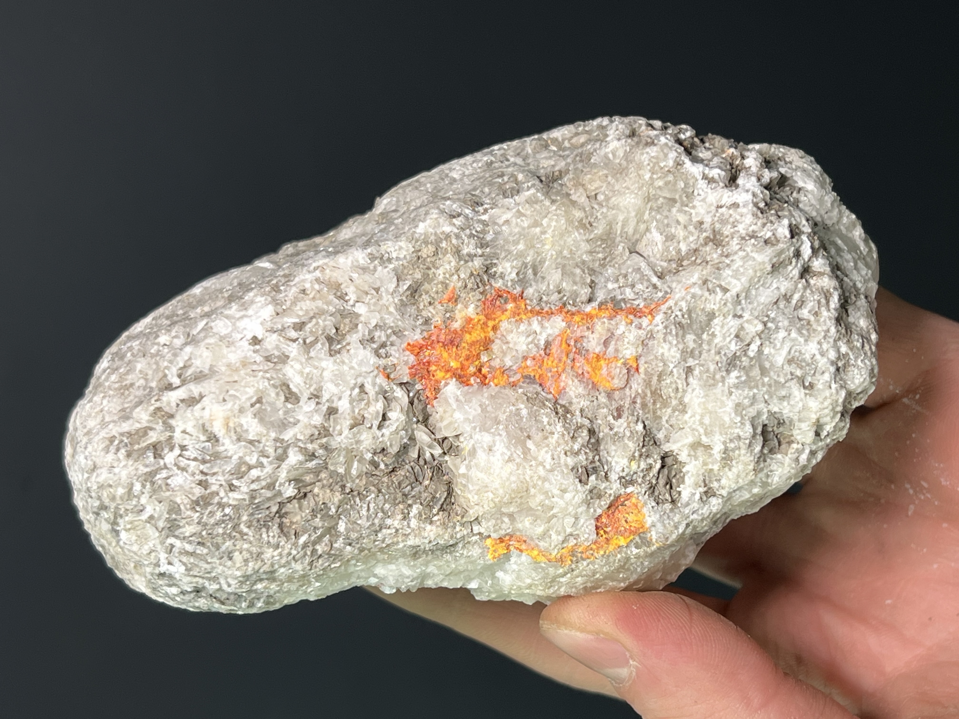 Museum Grade Specimen, Realgar With Orpiment On Colemanite, 770gram