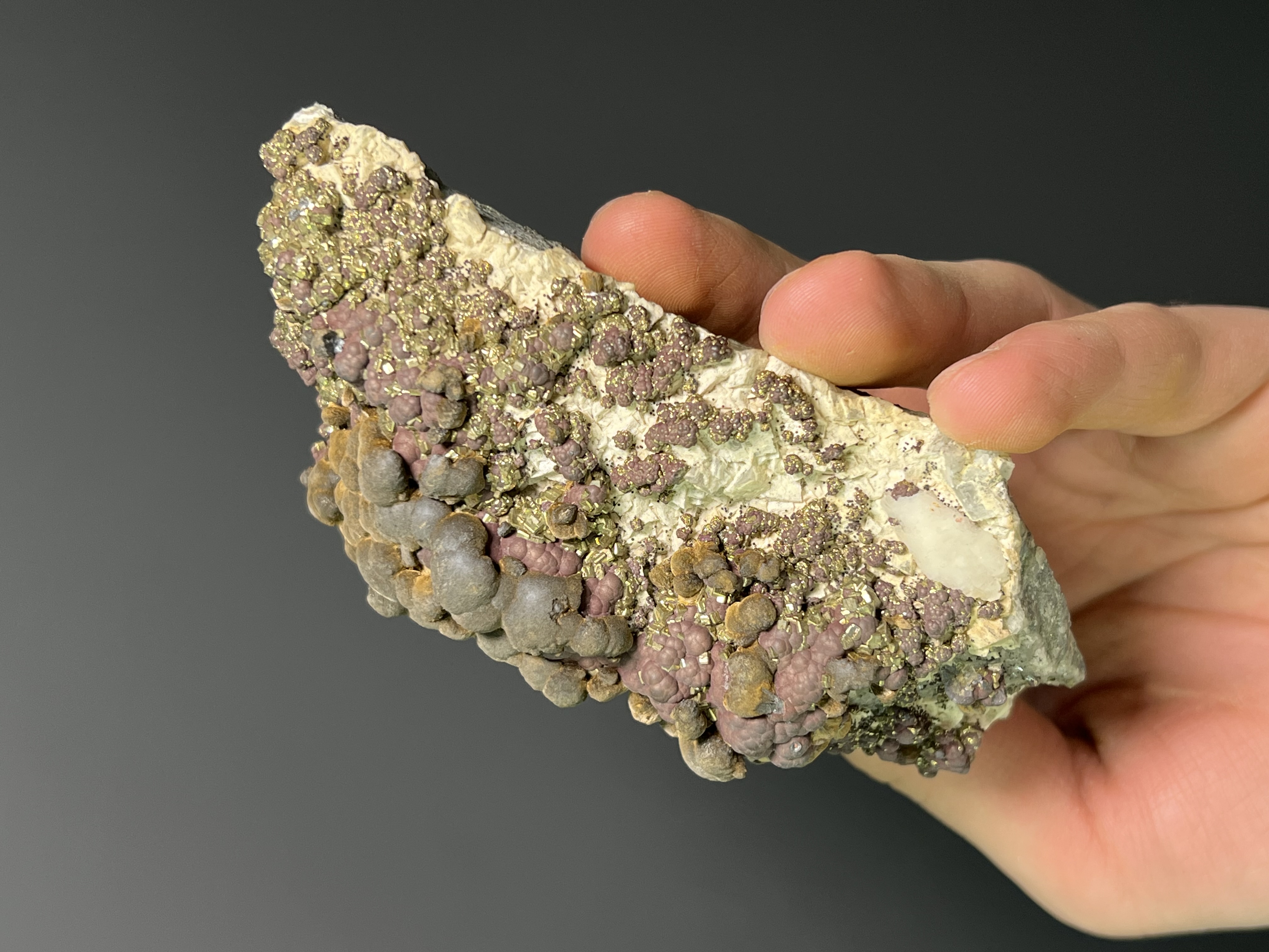 Beautiful Formation Reniform Goethite, Pyrite And Marcasite Specimen, 448gram